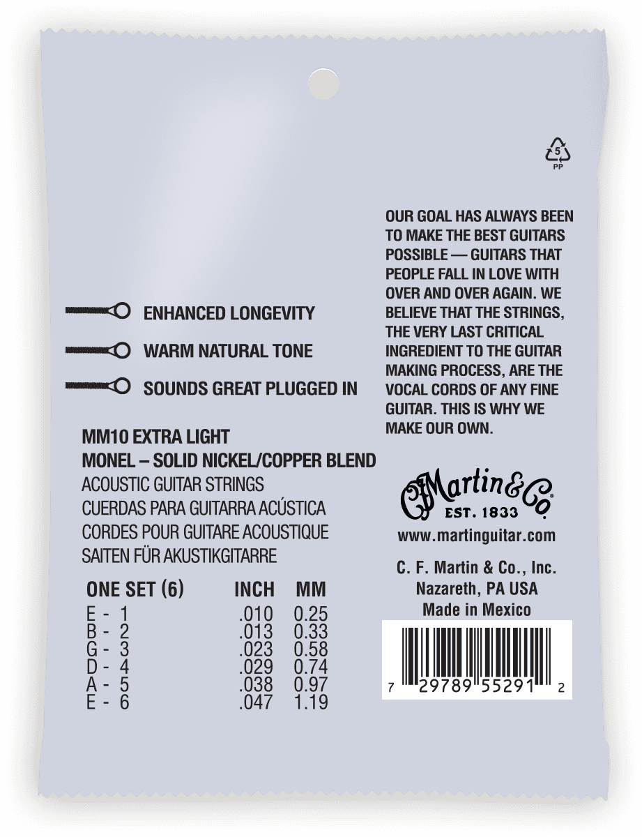 Martin MM10 Monel Extra Light 10 47 - Image 2