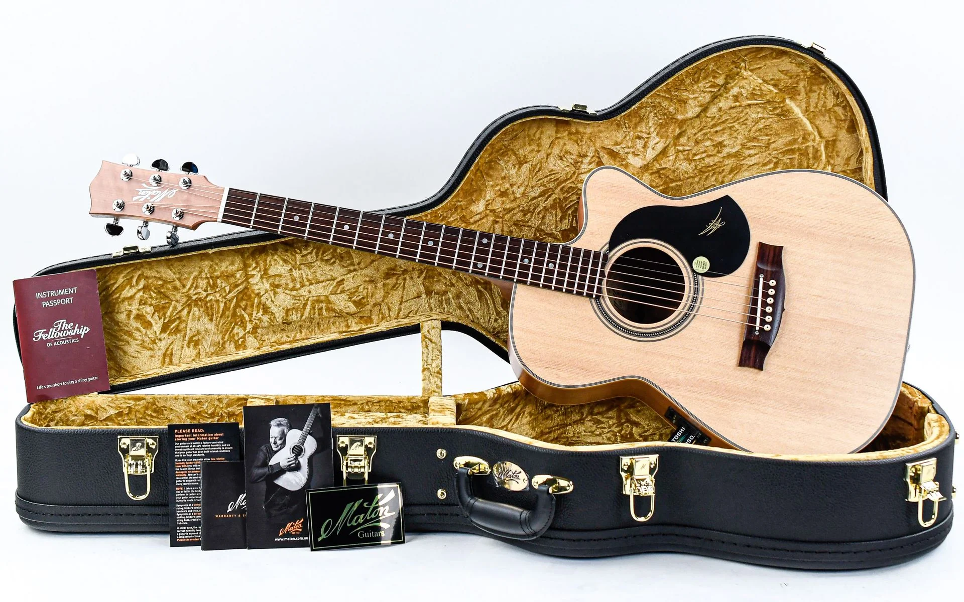Maton EBG808C Signature Joe Robinson - Image 3