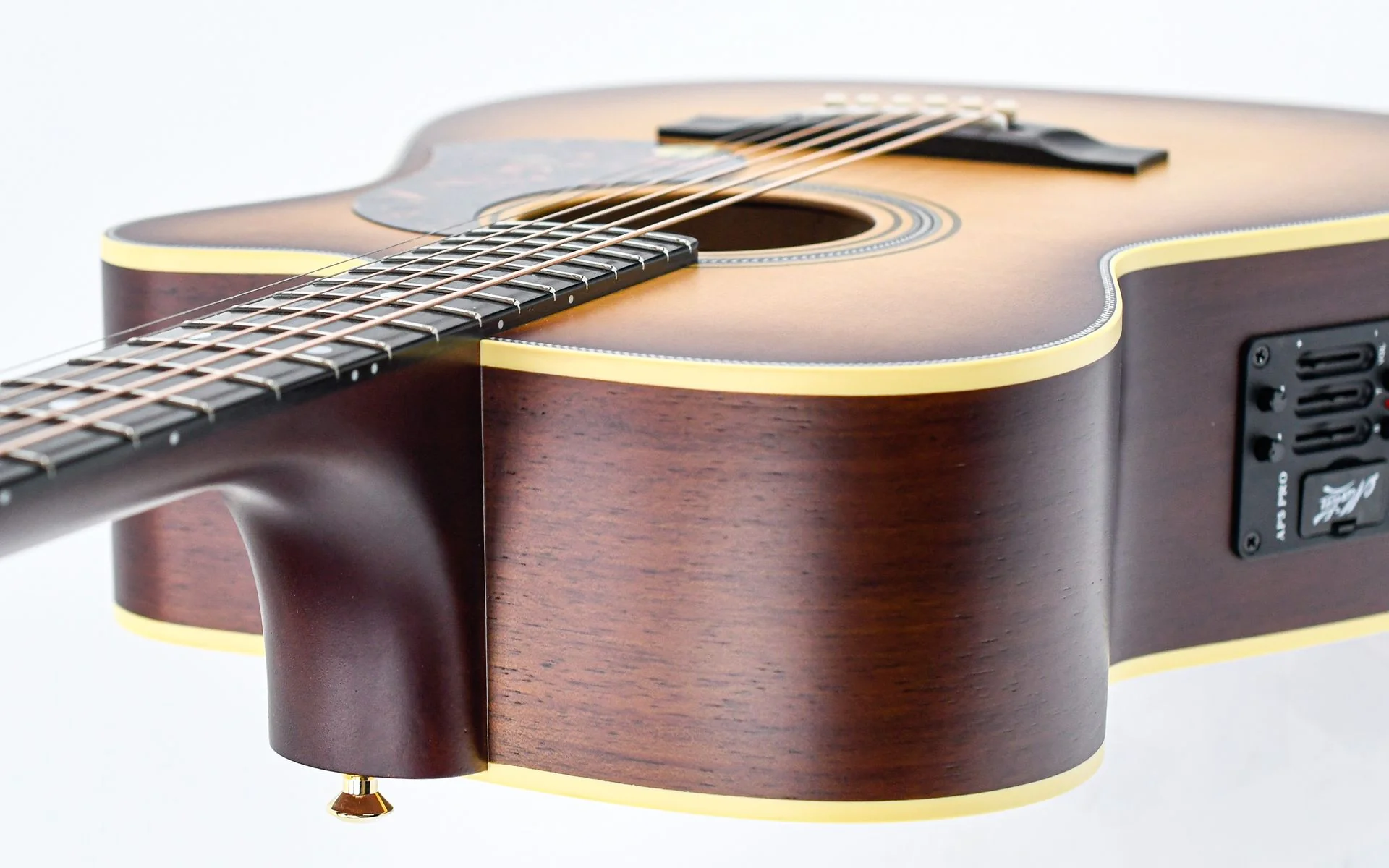 Maton EBG808c Vintage Amber Burst Satin Nashville Cutaway - Image 10