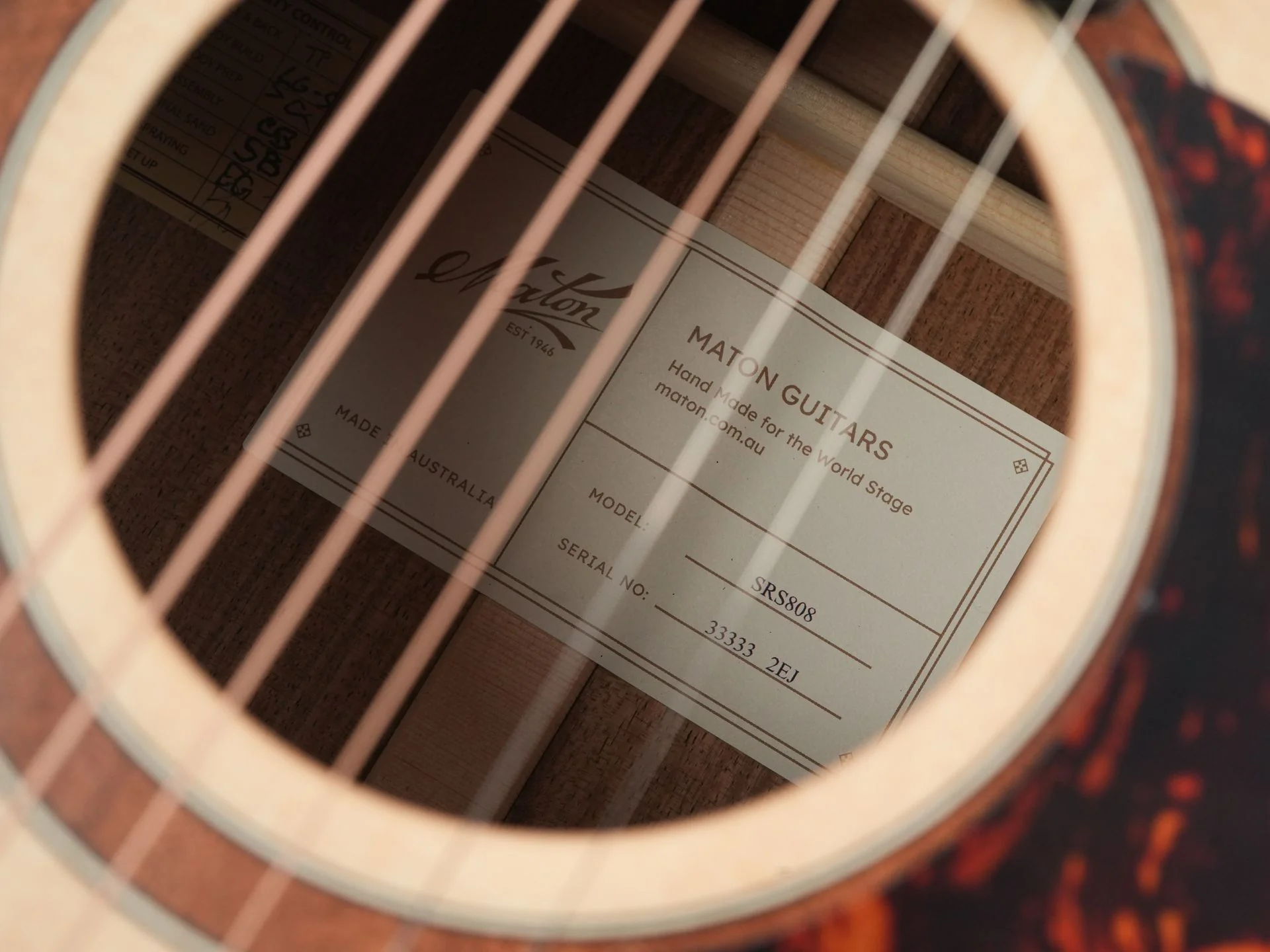 Maton SRS808 Sitka Spruce Tasmanian Blackwood - Image 11