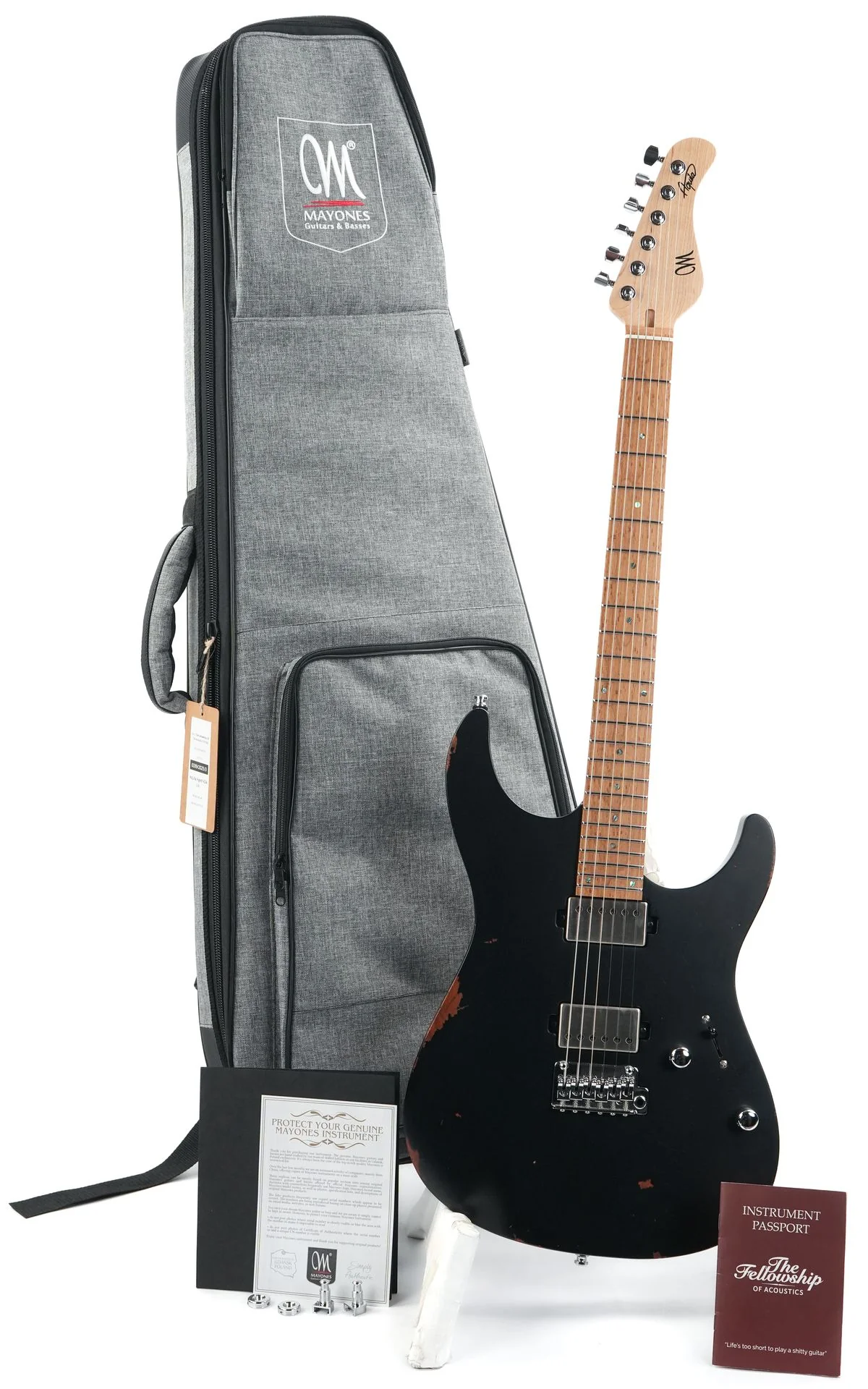 Mayones Aquila Aged V24 S 6 Monolith Black Nitro - Image 3