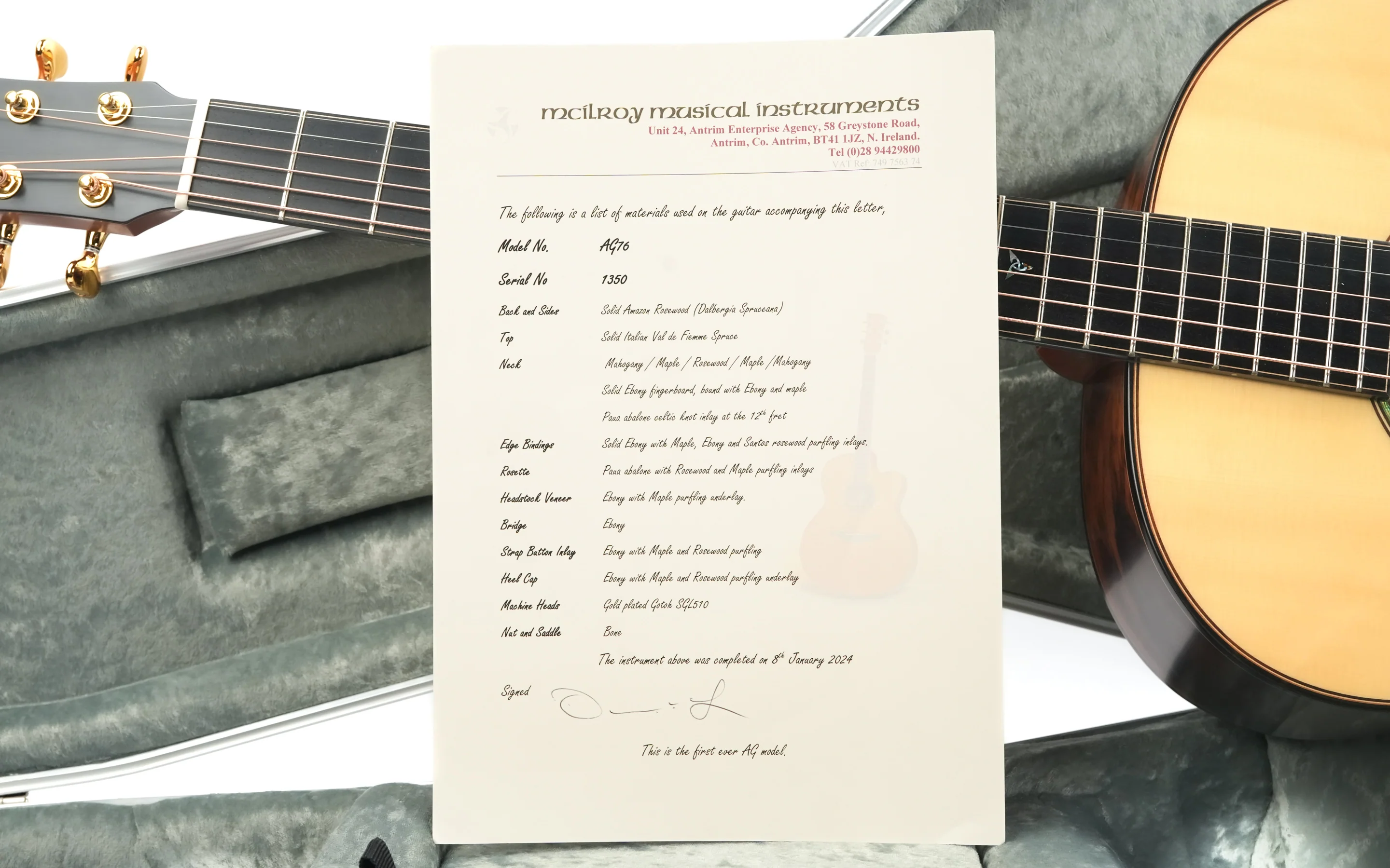 McIlroy AG76 Amazon Rosewood Italian Spruce 2024 - Image 13