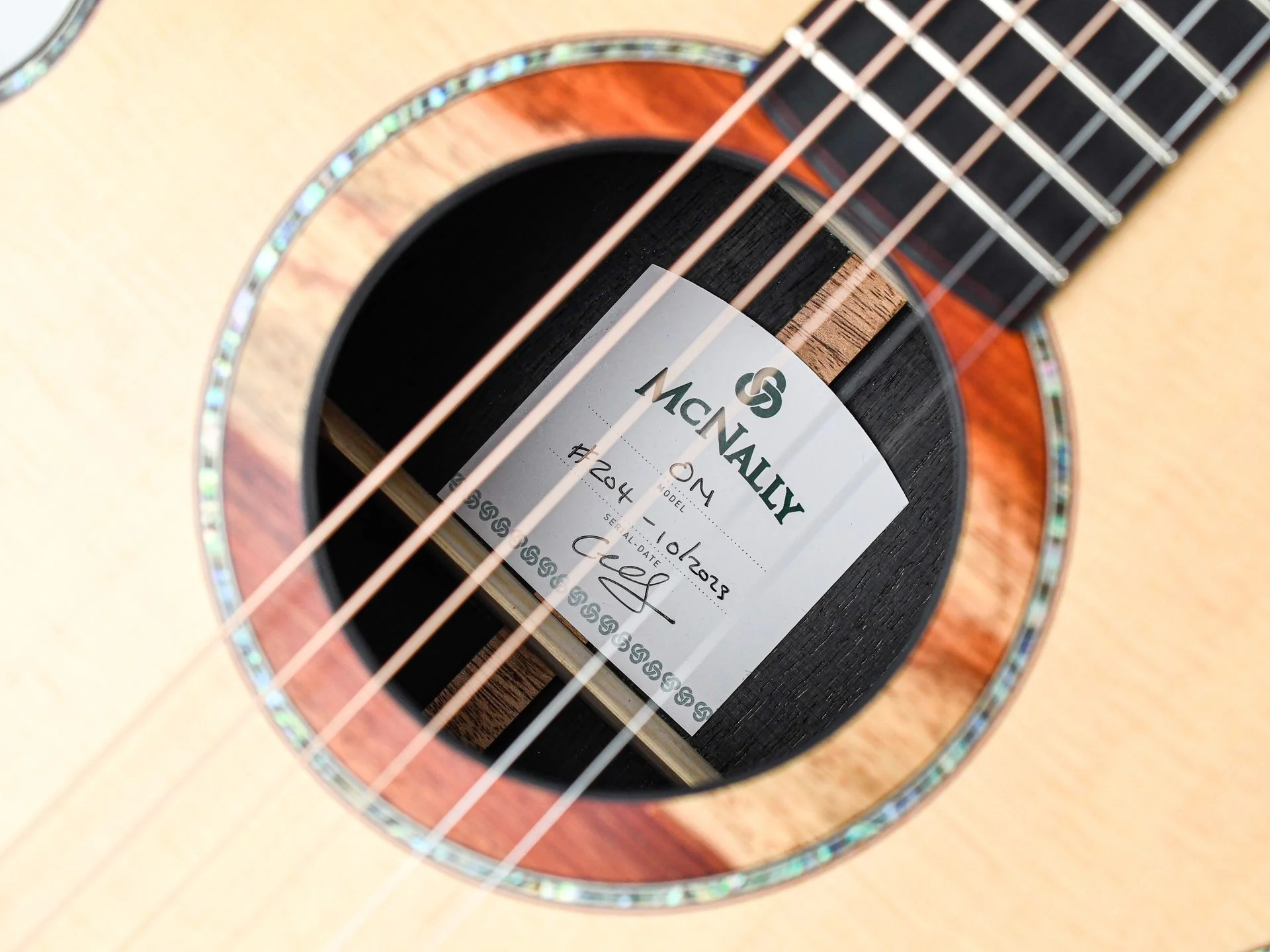 McNally OM Bog Oak Sitka Spruce - Image 11