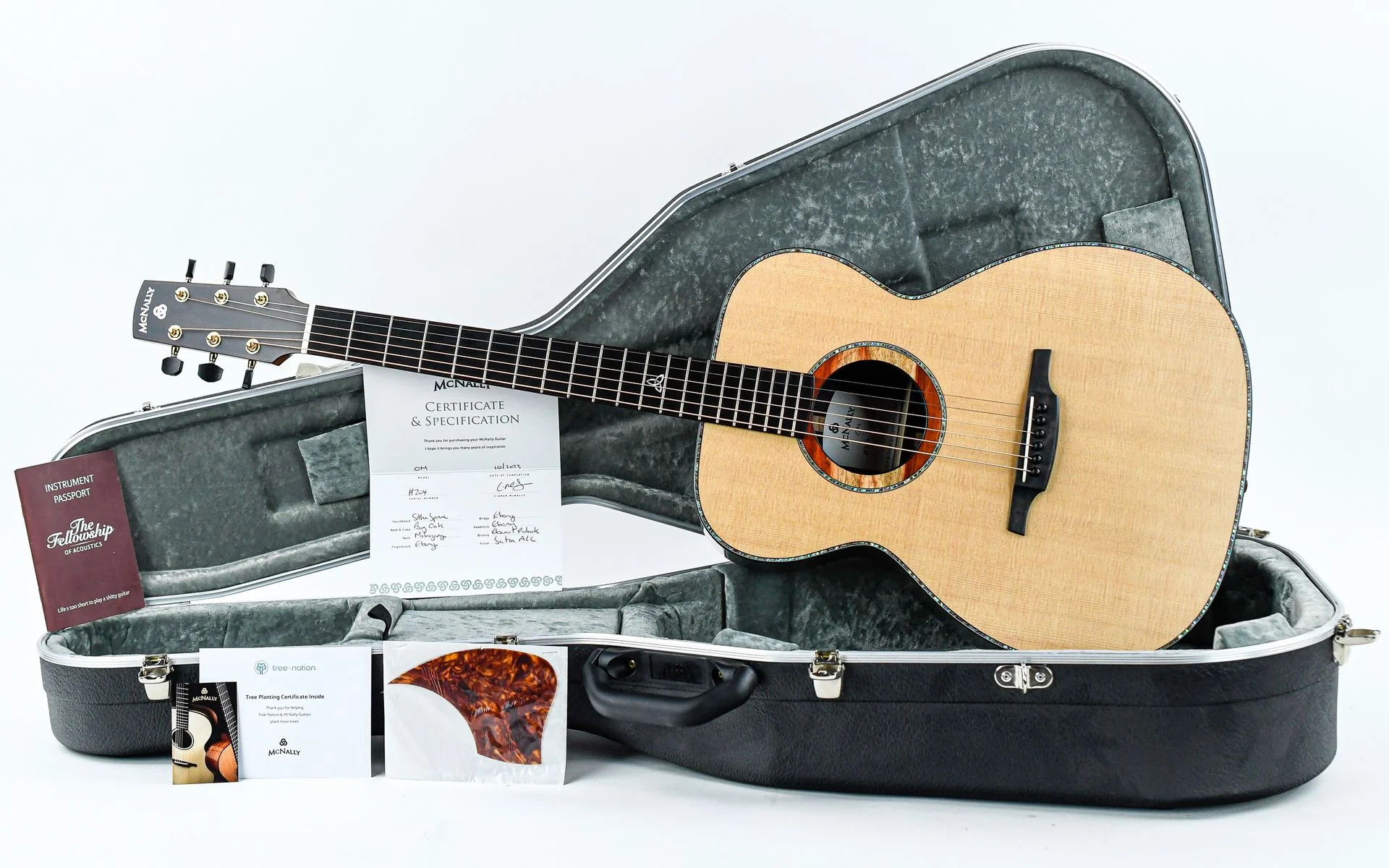 McNally OM Bog Oak Sitka Spruce - Image 3