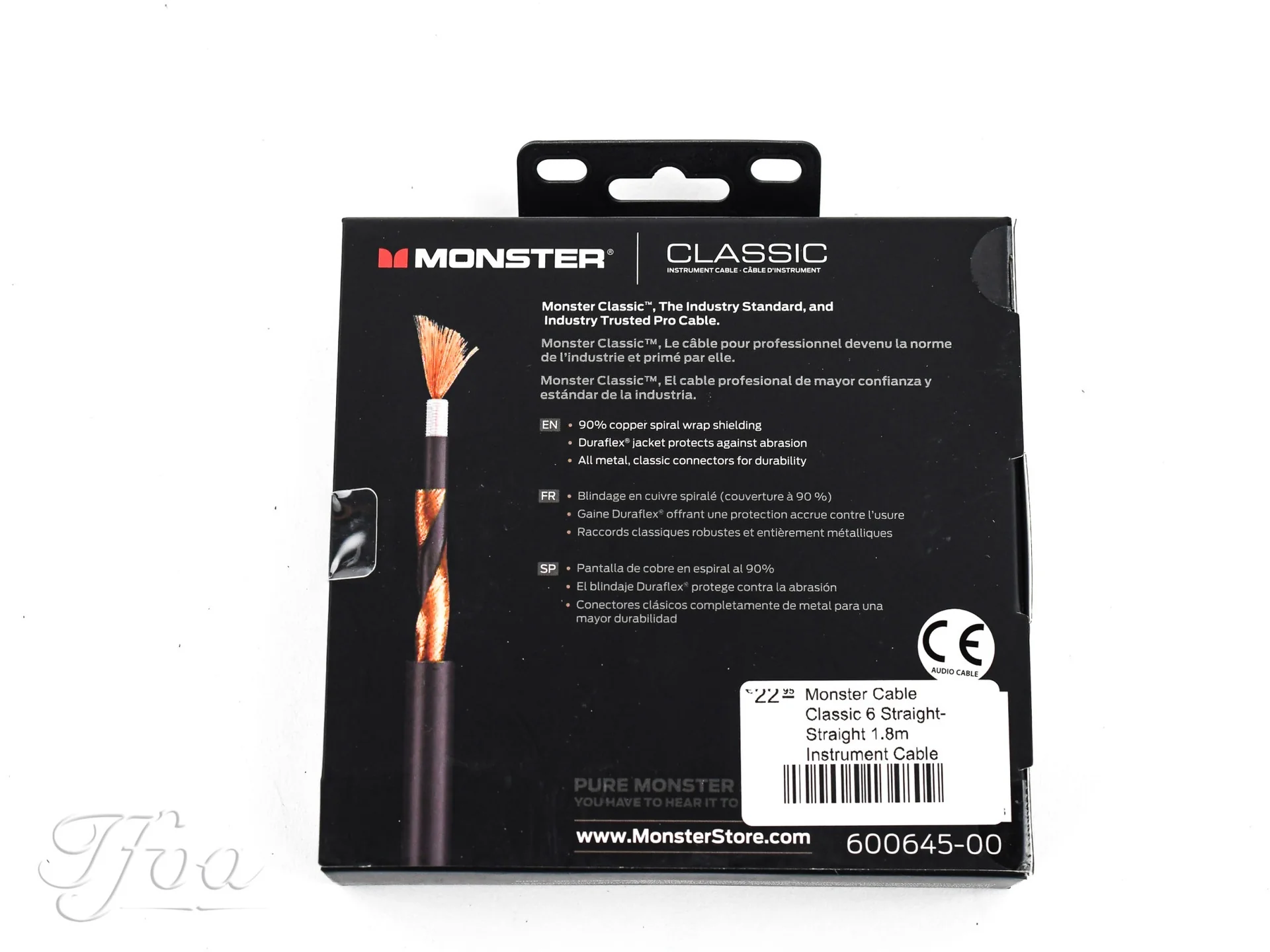 Monster Cable Classic 6ft Straight Straight 1.8m Instrument Cable - Image 2