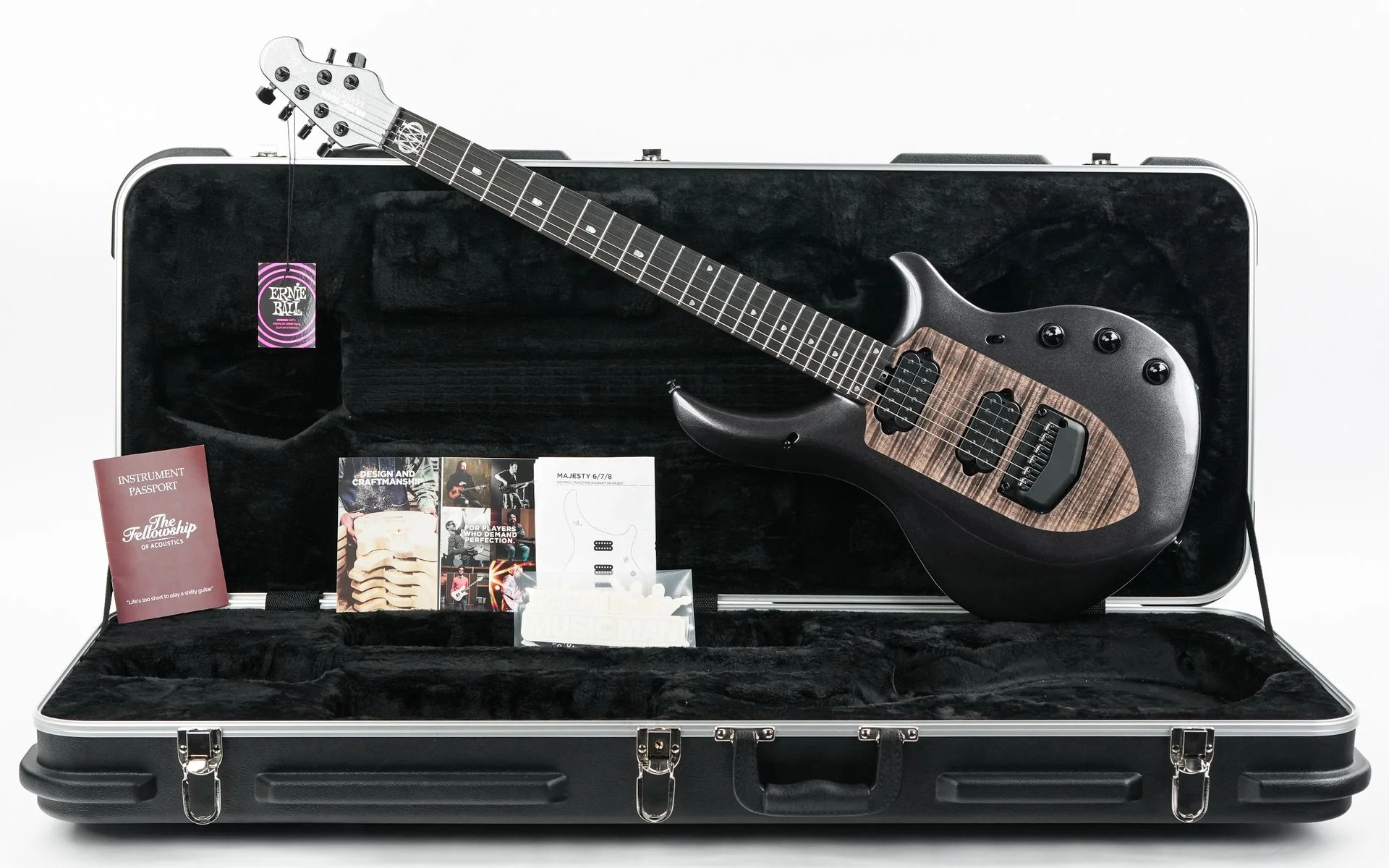 Music Man John Petrucci Majesty 6 Smoked Pearl 2022 - Image 3