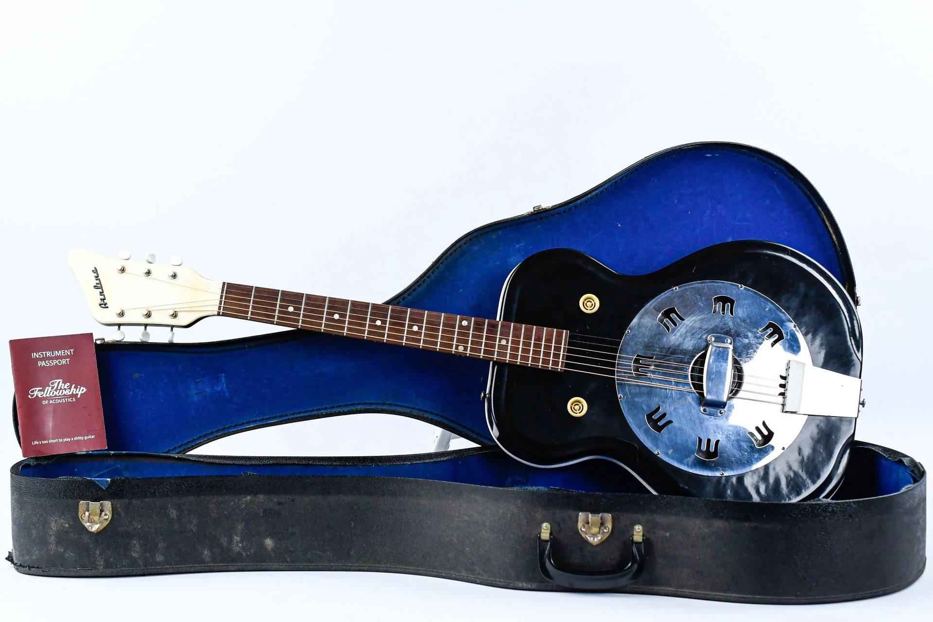 National Airline Folkstar Resonator Ebony Early 60s - Image 3