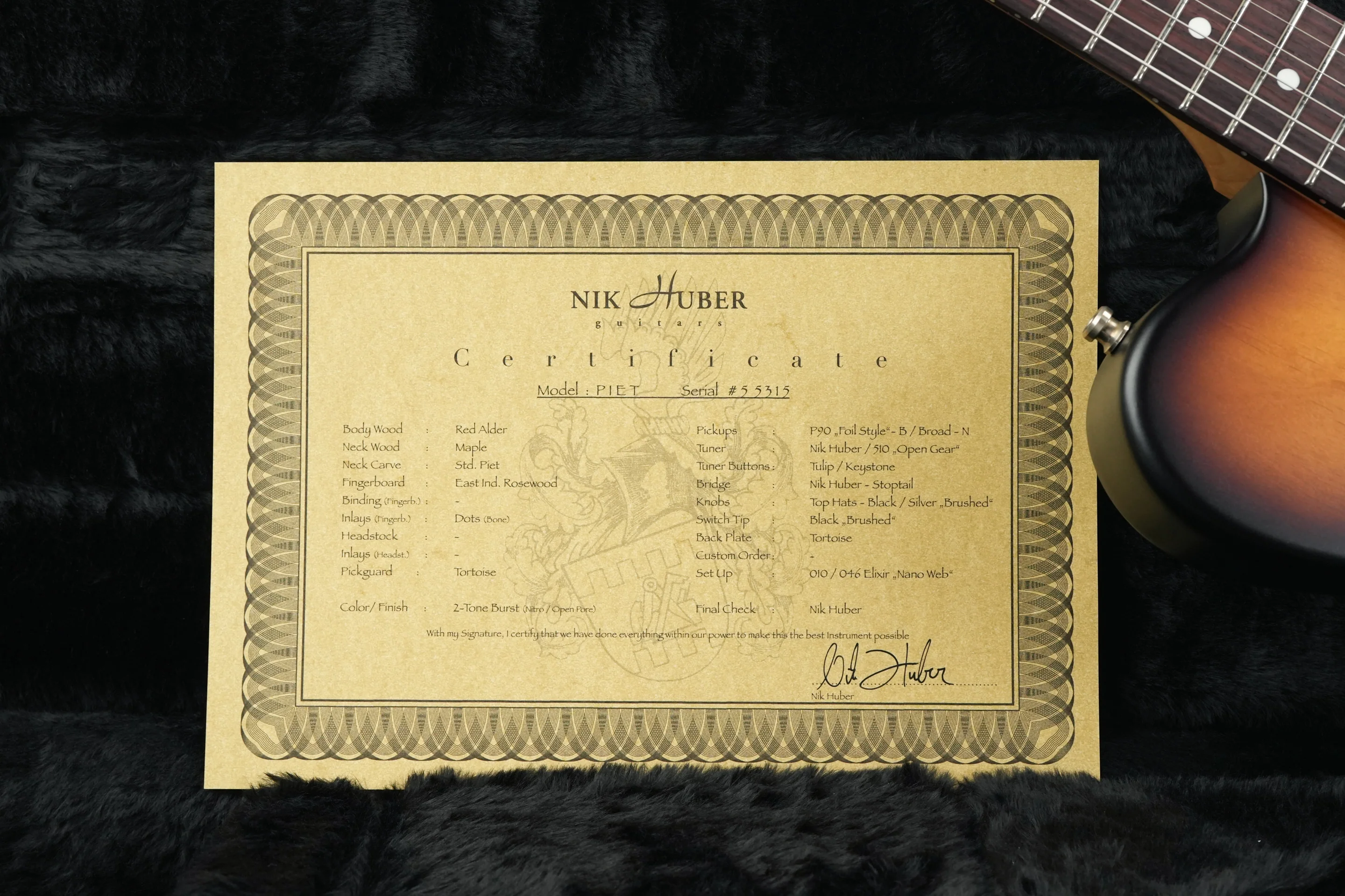 Nik Huber Piet 2-Tone Sunburst - Image 13