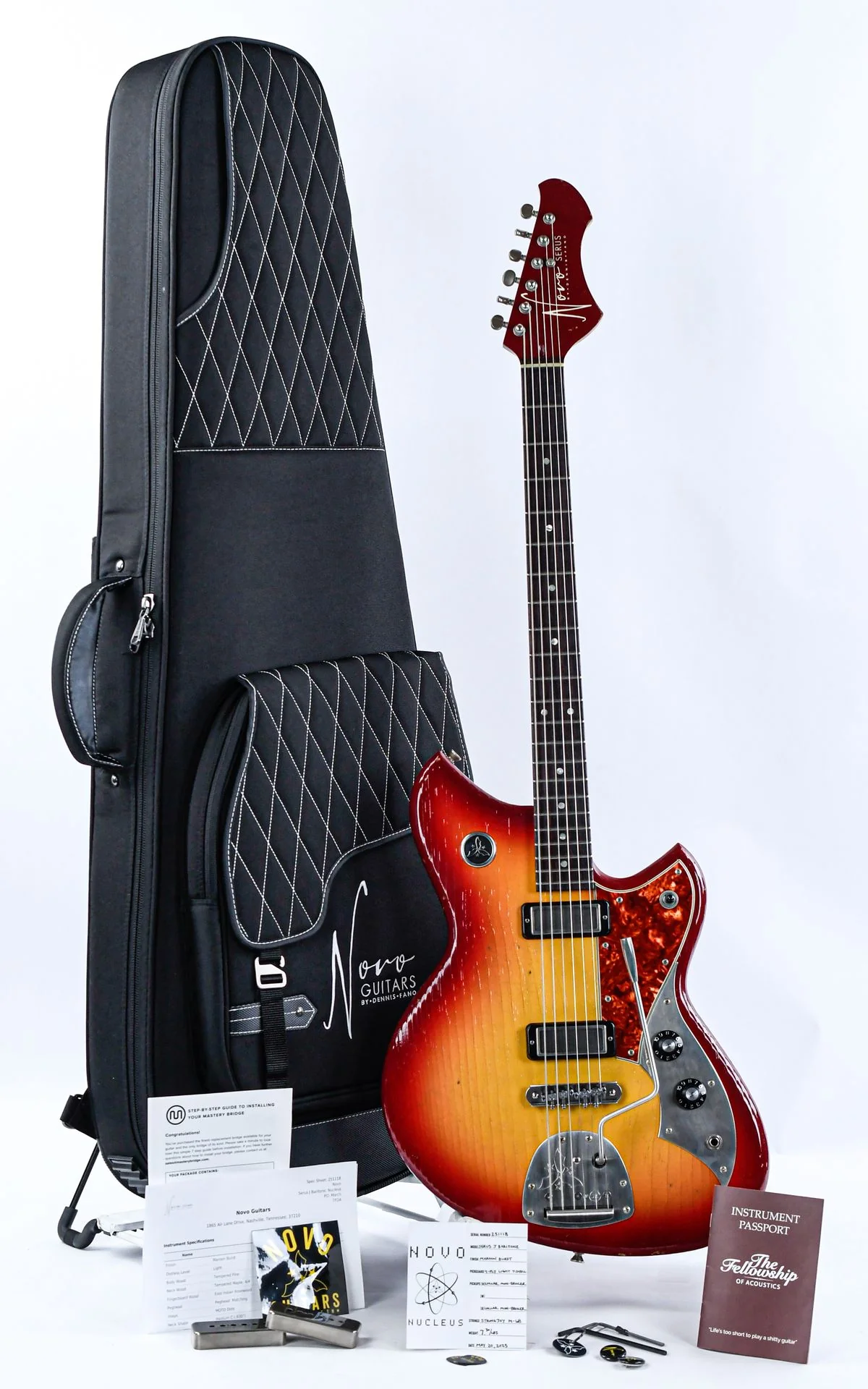 Novo Serus J Baritone Maroon Burst - Image 3