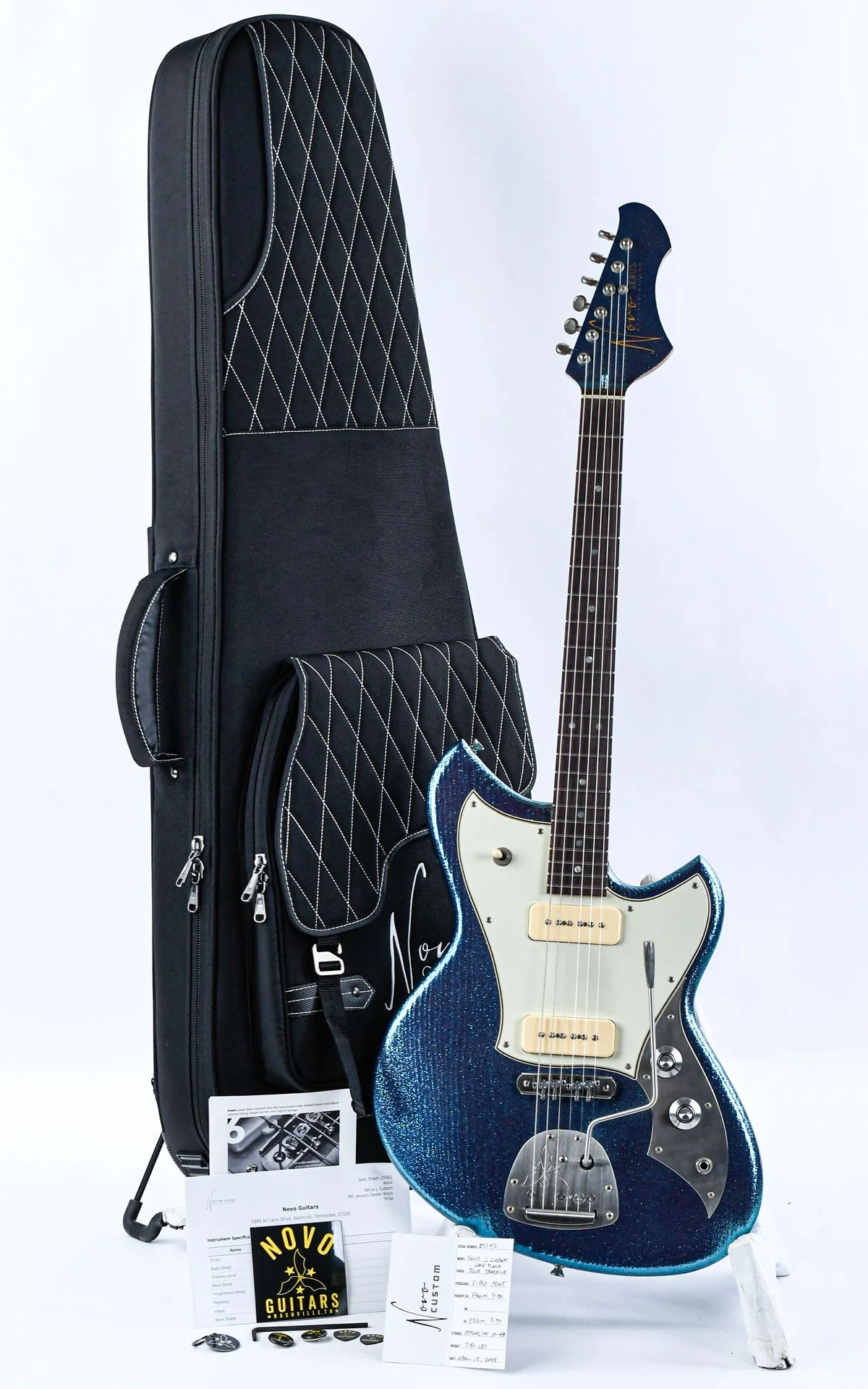 Novo Serus J Custom Lake Placid Blue Sparkle - Image 3