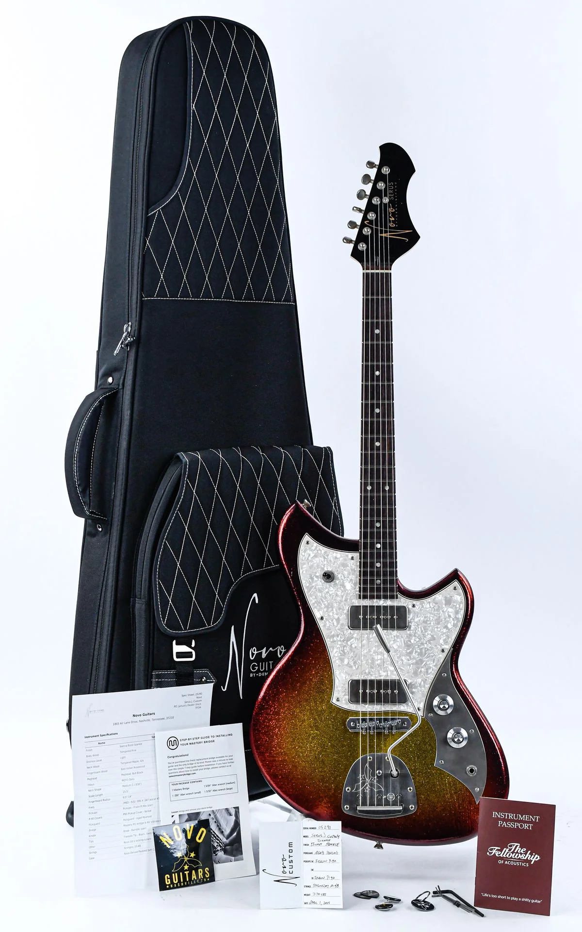 Novo Serus J Custom Sienna Burst Sparkle - Image 3