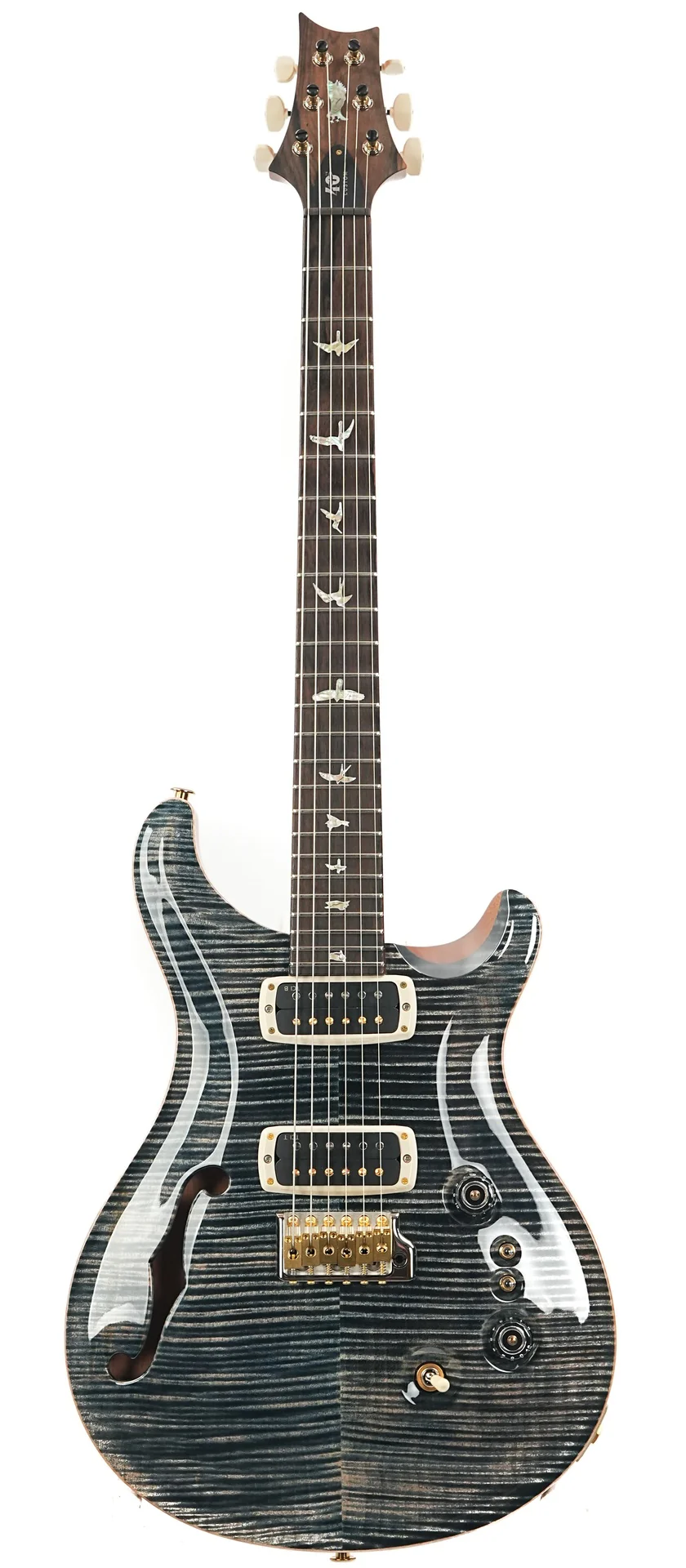 PRS 40th Anniversary Custom 24-08 Semi-Hollow Limited Edition Faded Whale Blue 2025