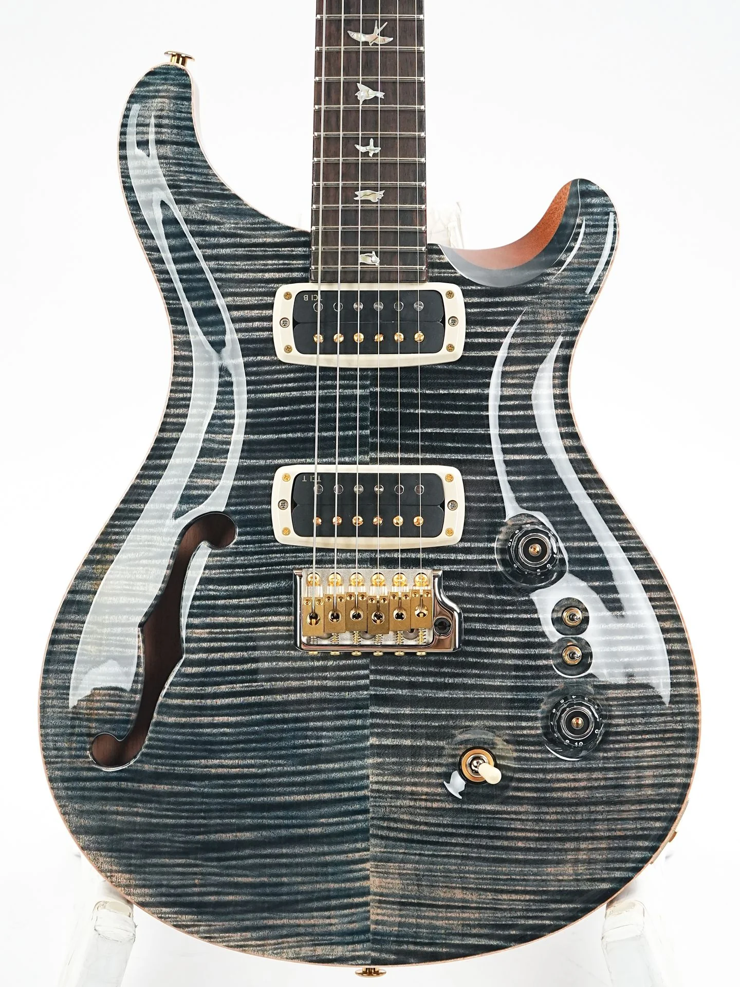 PRS 40th Anniversary Custom 24-08 Semi-Hollow Limited Edition Faded Whale Blue 2025 - Image 5