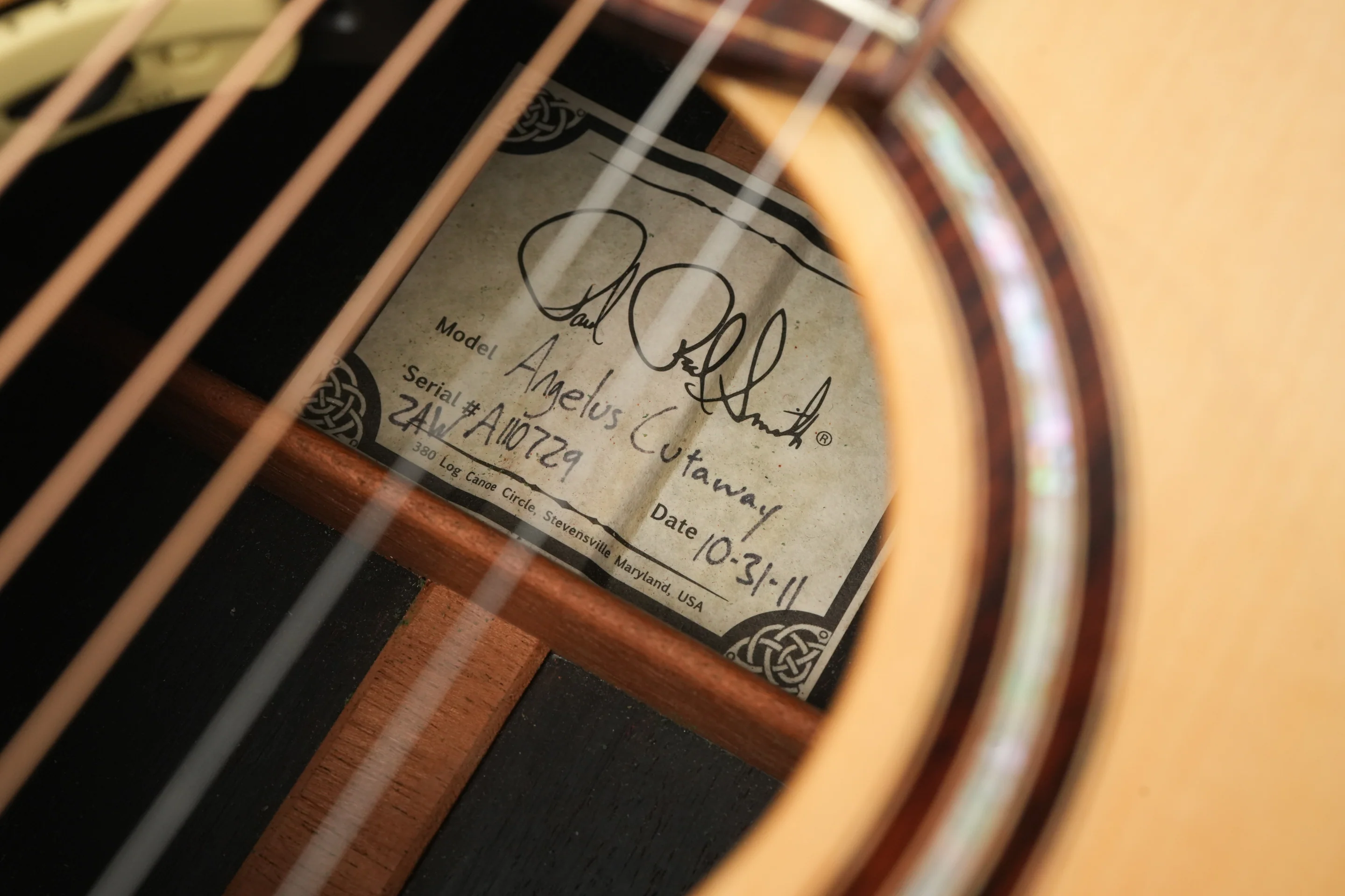 PRS Angelus Cutaway Cocobolo Adirondack Spruce 2011 - Image 11