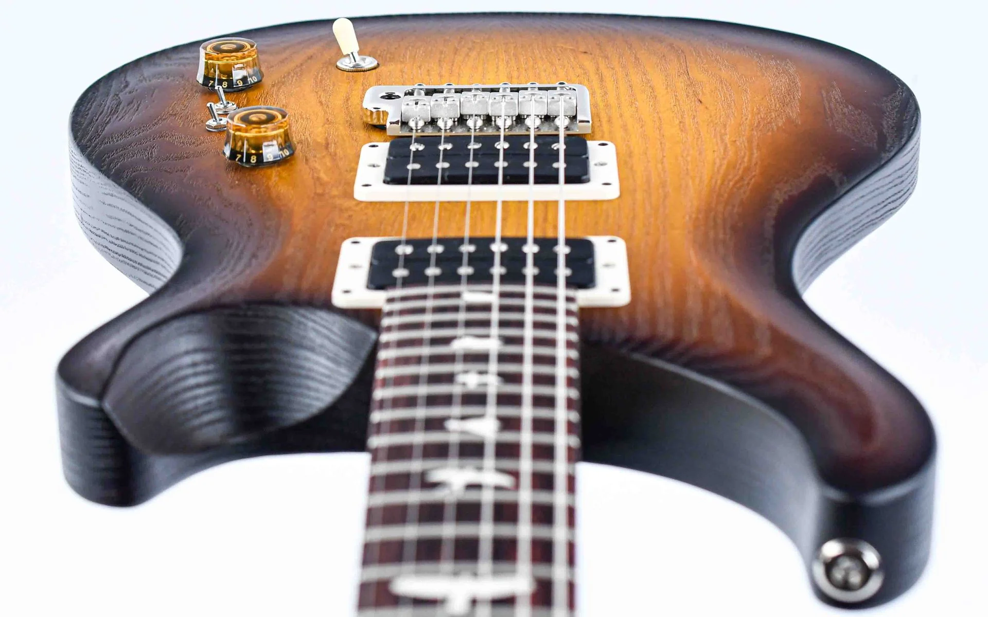 PRS CE 24-08 Swamp Ash Satin McCarty Tobacco Sunburst - Image 12
