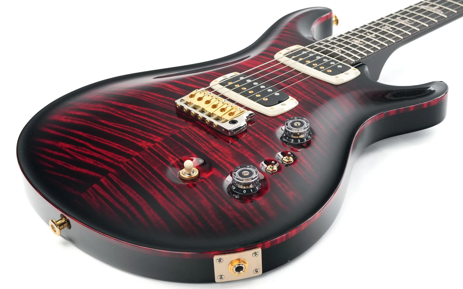 PRS Custom 24 08 Fire Red Smokeburst 10 Top B-Stock - Image 11