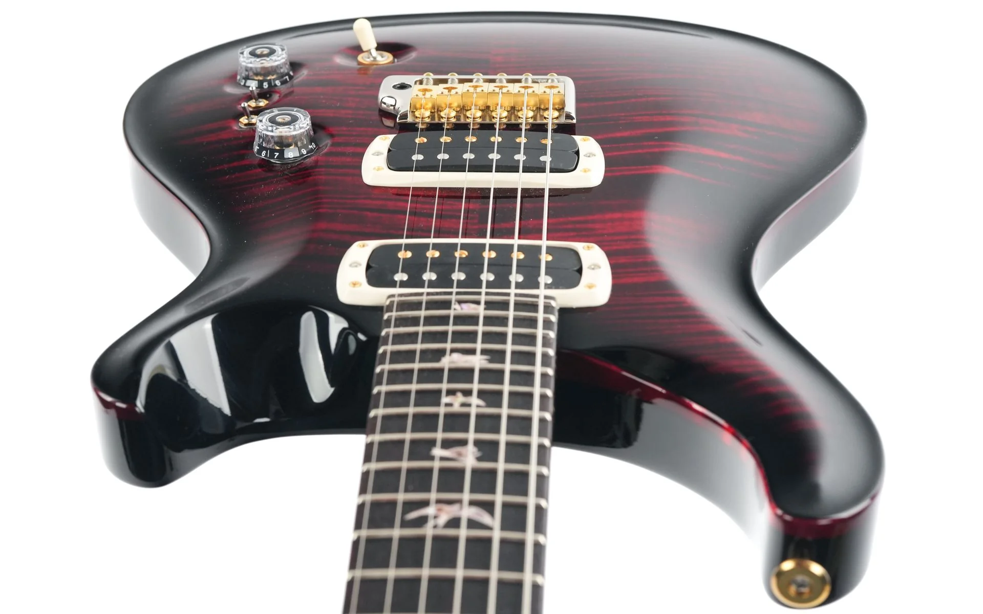 PRS Custom 24 08 Fire Red Smokeburst 10 Top B-Stock - Image 13