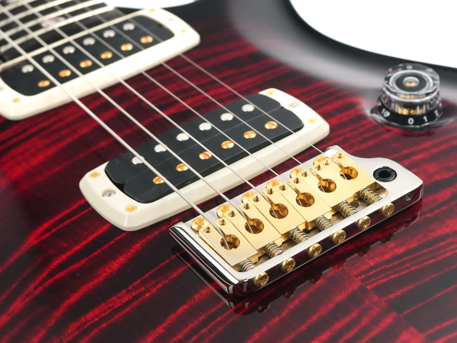 PRS Custom 24 08 Fire Red Smokeburst 10 Top B-Stock - Image 7