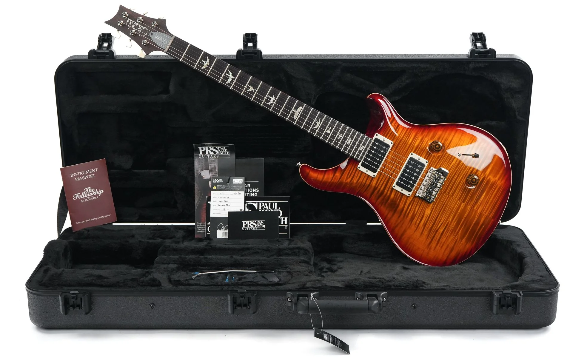 PRS Custom 24 Dark Cherry Sunburst - Image 3