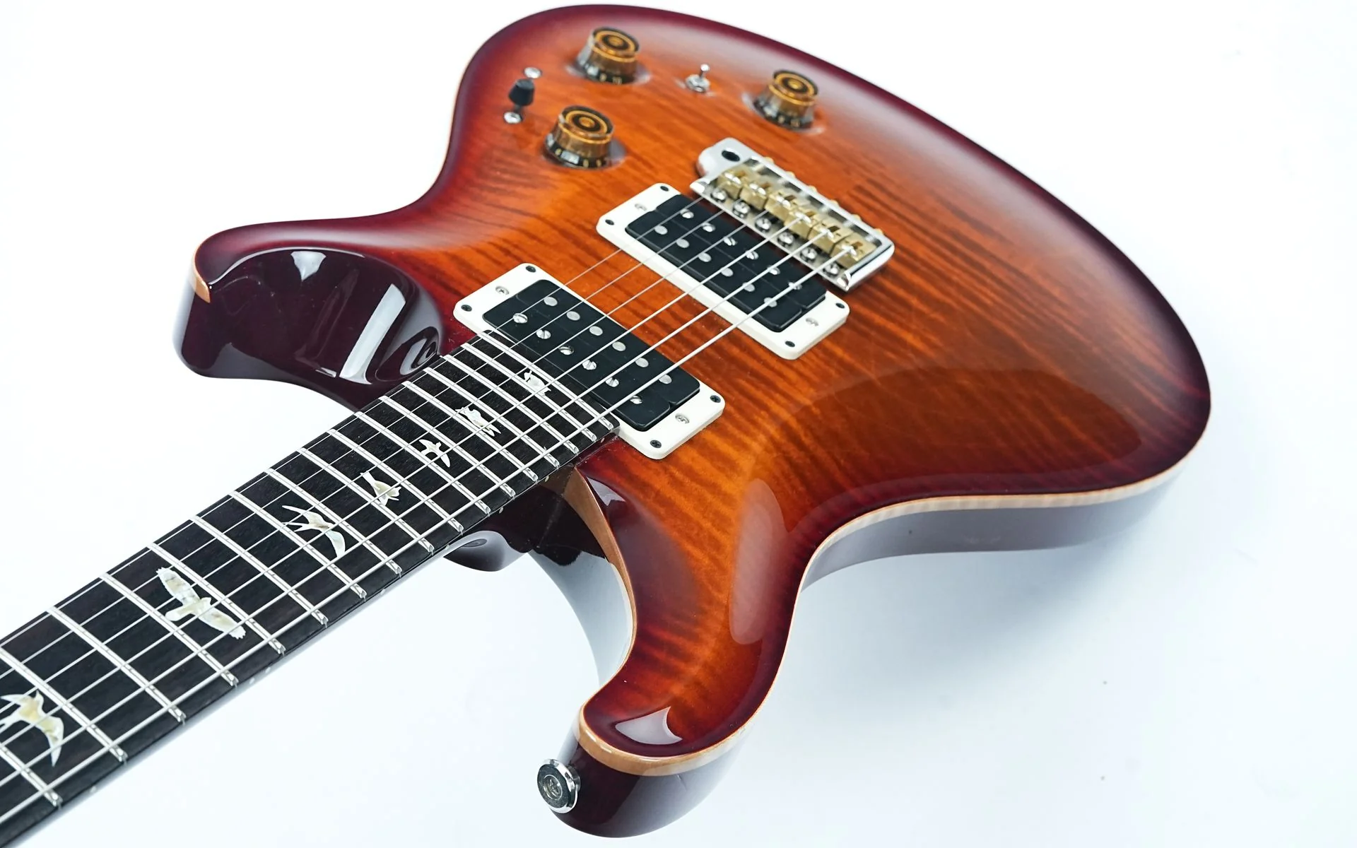 PRS Custom 24 Piezo Dark Cherry Sunburst 2023 - Image 10
