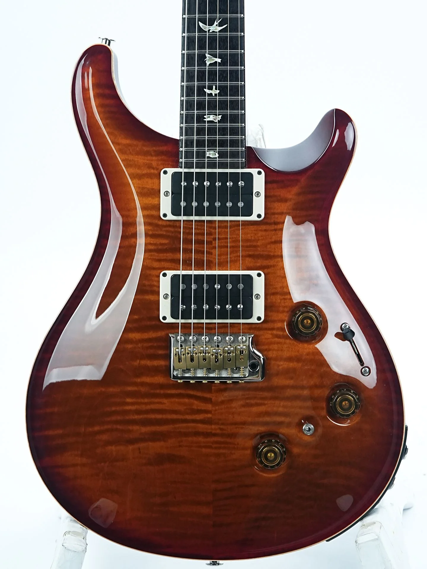 PRS Custom 24 Piezo Dark Cherry Sunburst 2023 - Image 5