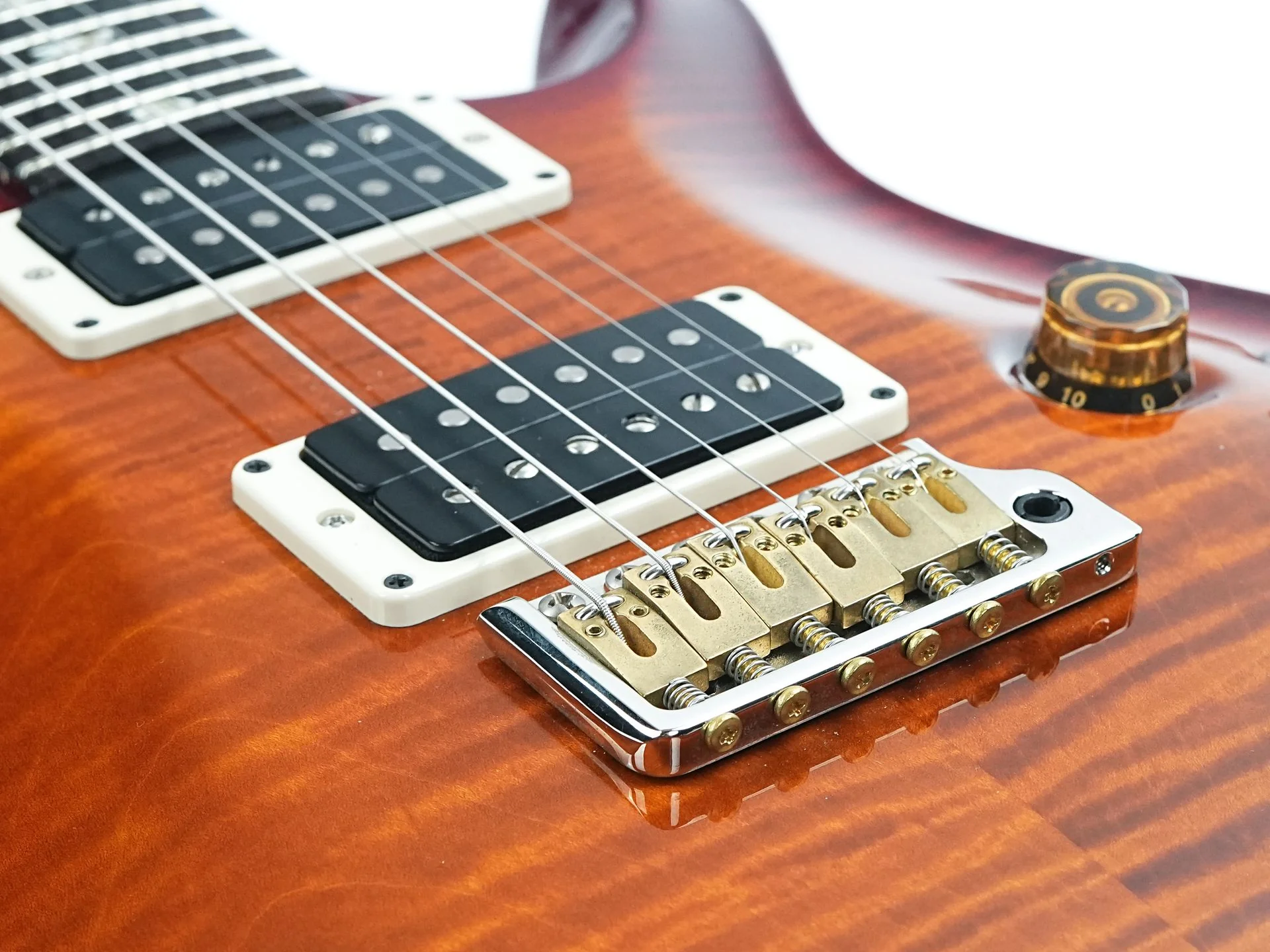 PRS Custom 24 Piezo Dark Cherry Sunburst 2023 - Image 7