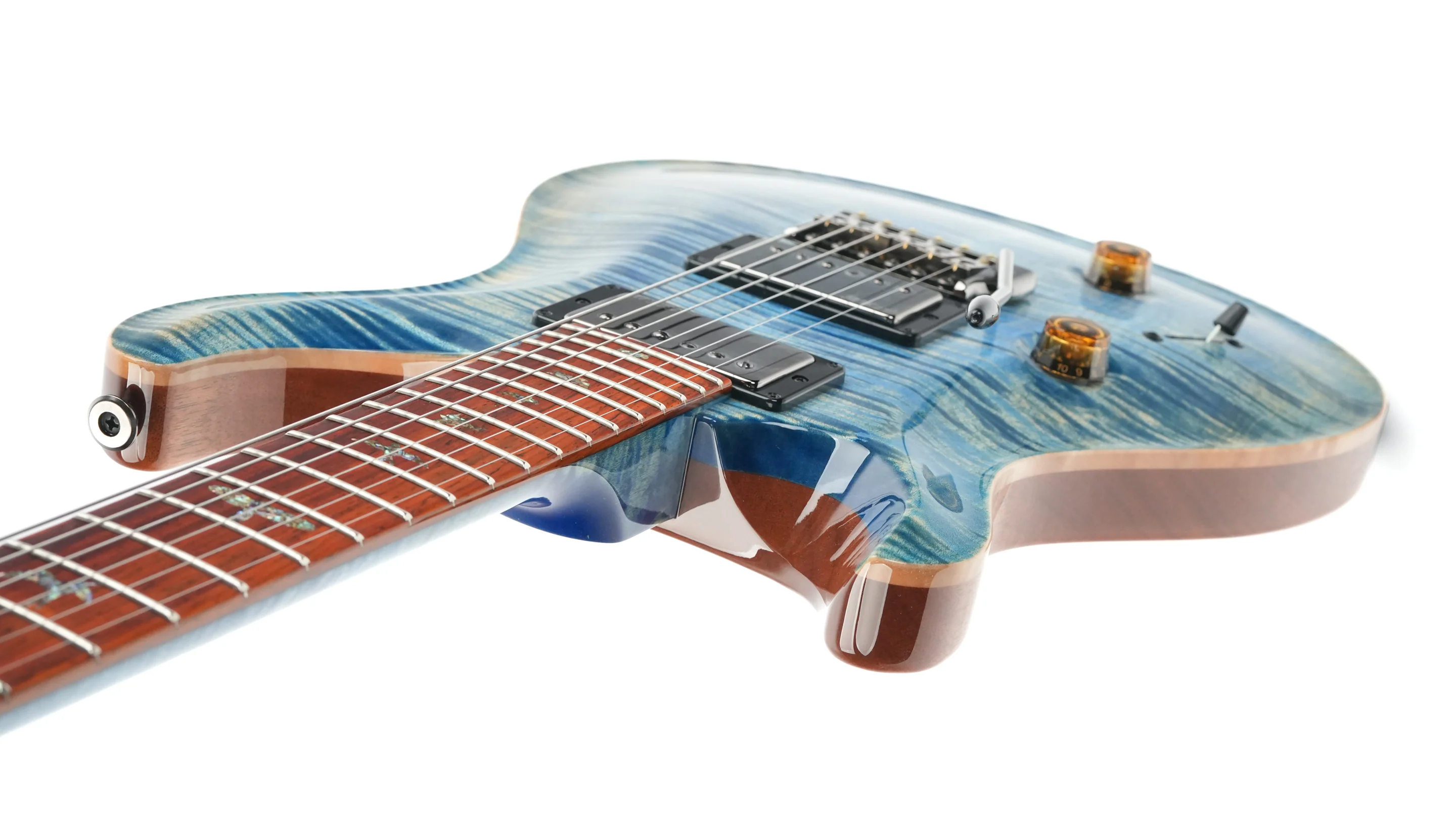 PRS Wood Library Custom 24 Faded Blue Jean Lefty - Image 10