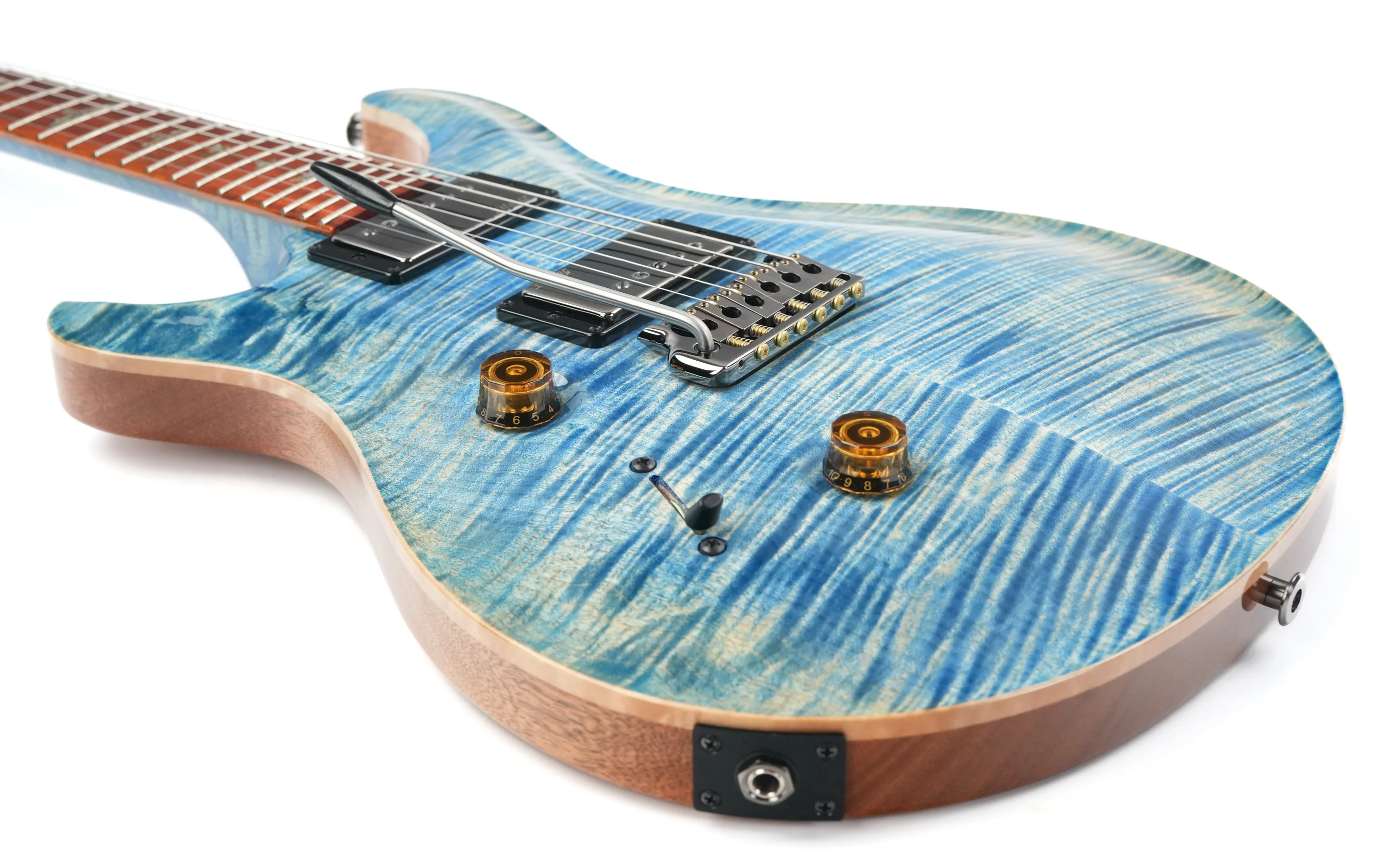 PRS Wood Library Custom 24 Faded Blue Jean Lefty - Image 11