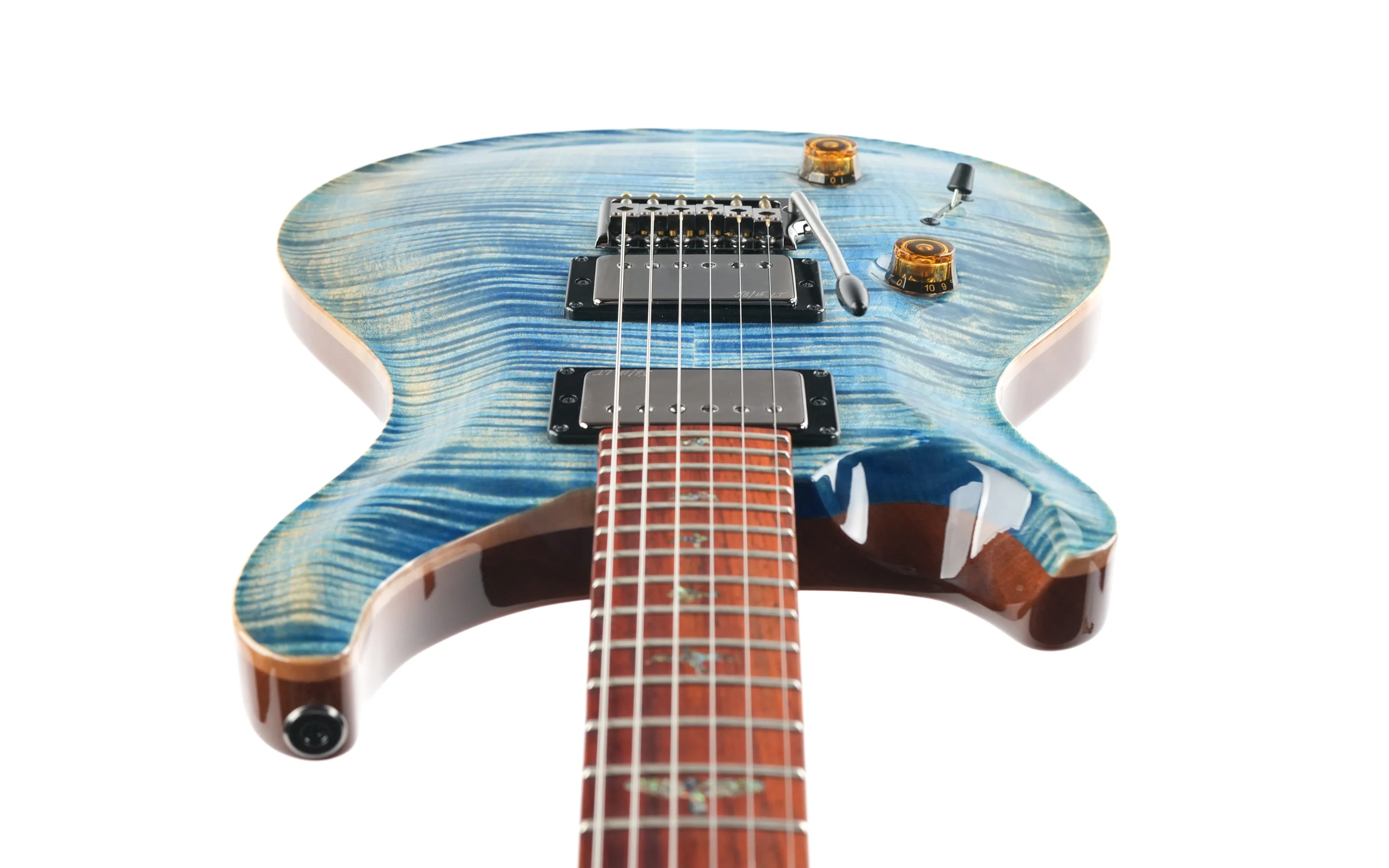 PRS Wood Library Custom 24 Faded Blue Jean Lefty - Image 12