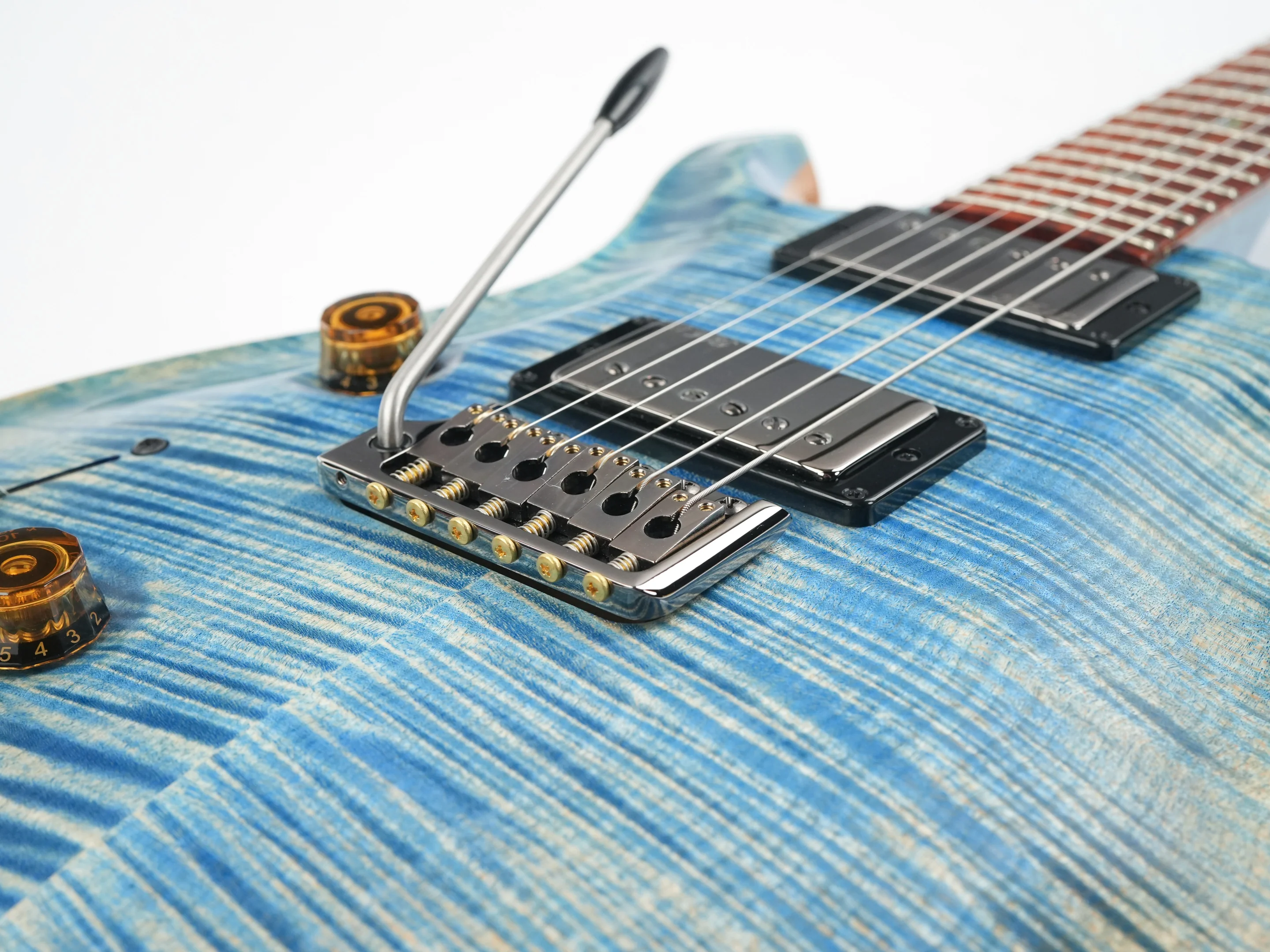 PRS Wood Library Custom 24 Faded Blue Jean Lefty - Image 6