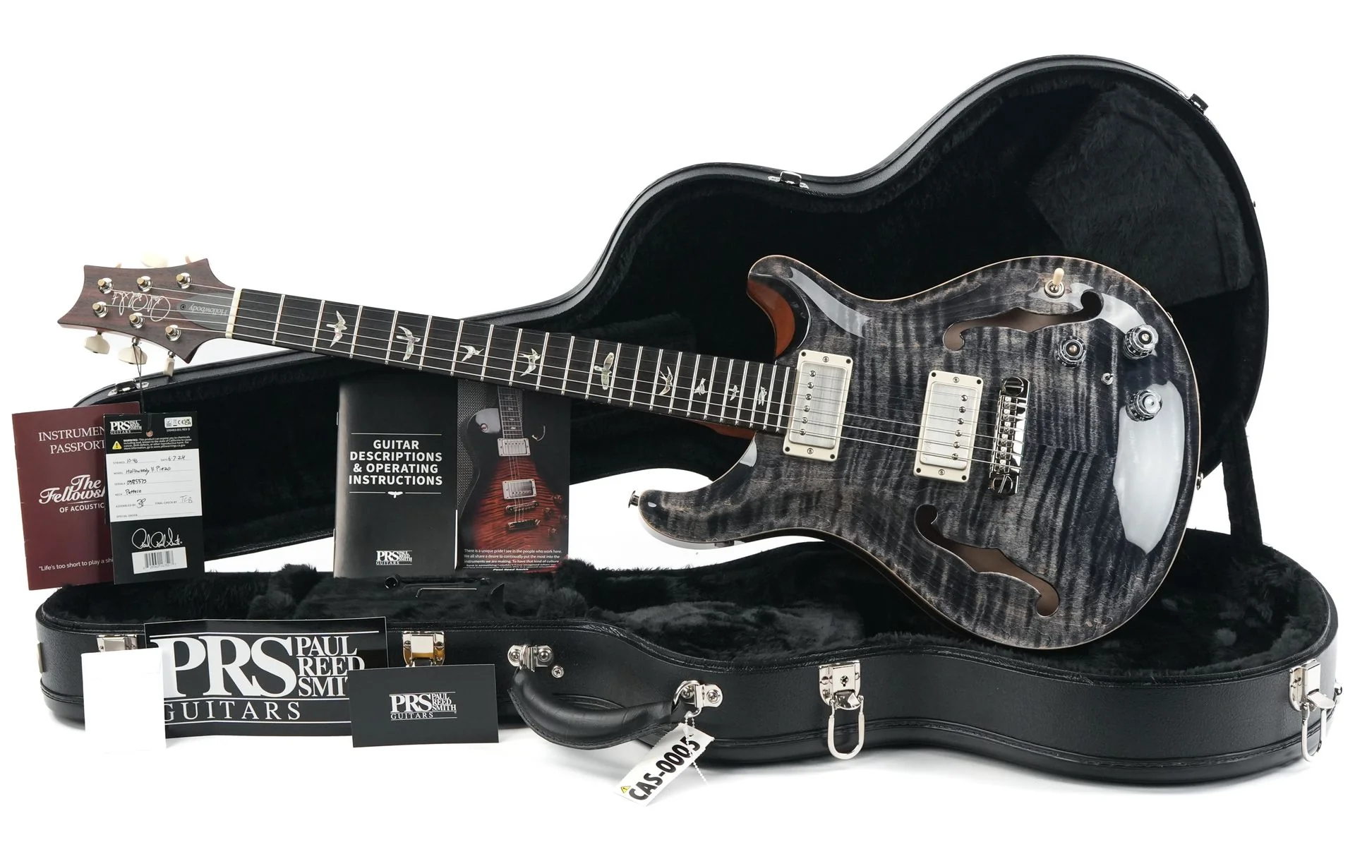 PRS Hollowbody II Piezo Charcoal - Image 3