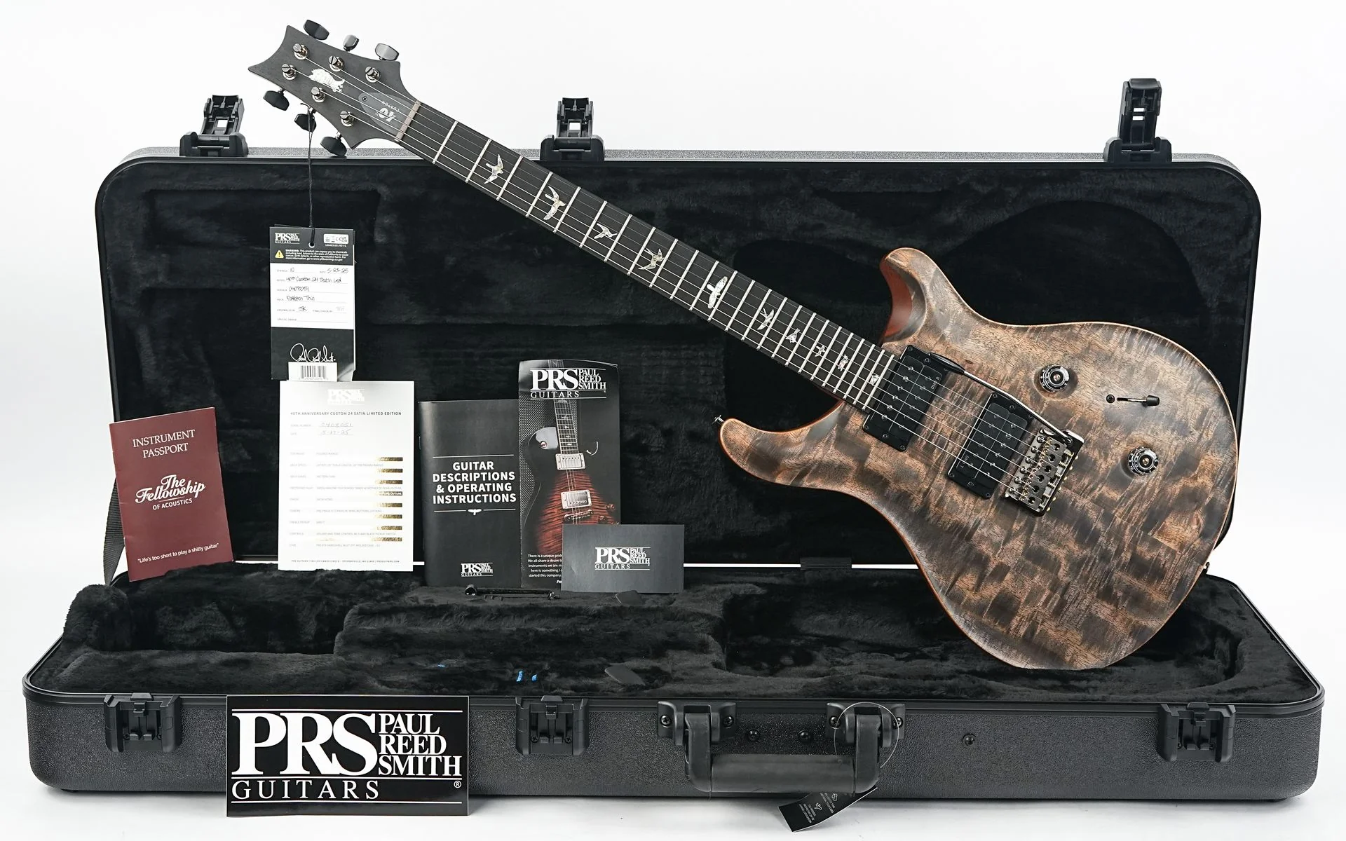 PRS Limited 40th Anniversary Custom 24 Satin Charcoal - Image 3