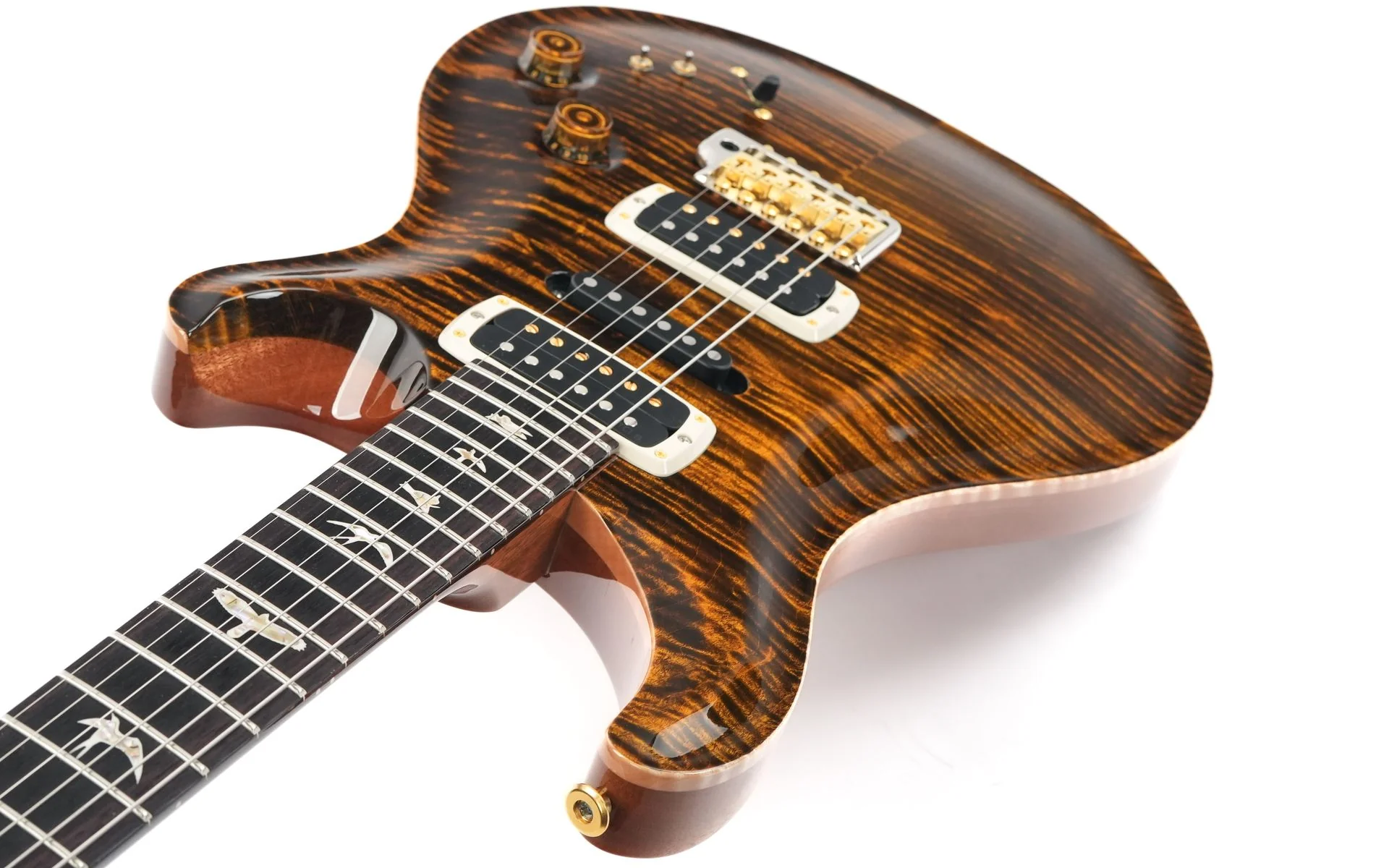 PRS Modern Eagle V Yellow Tiger 10 Top - Image 10