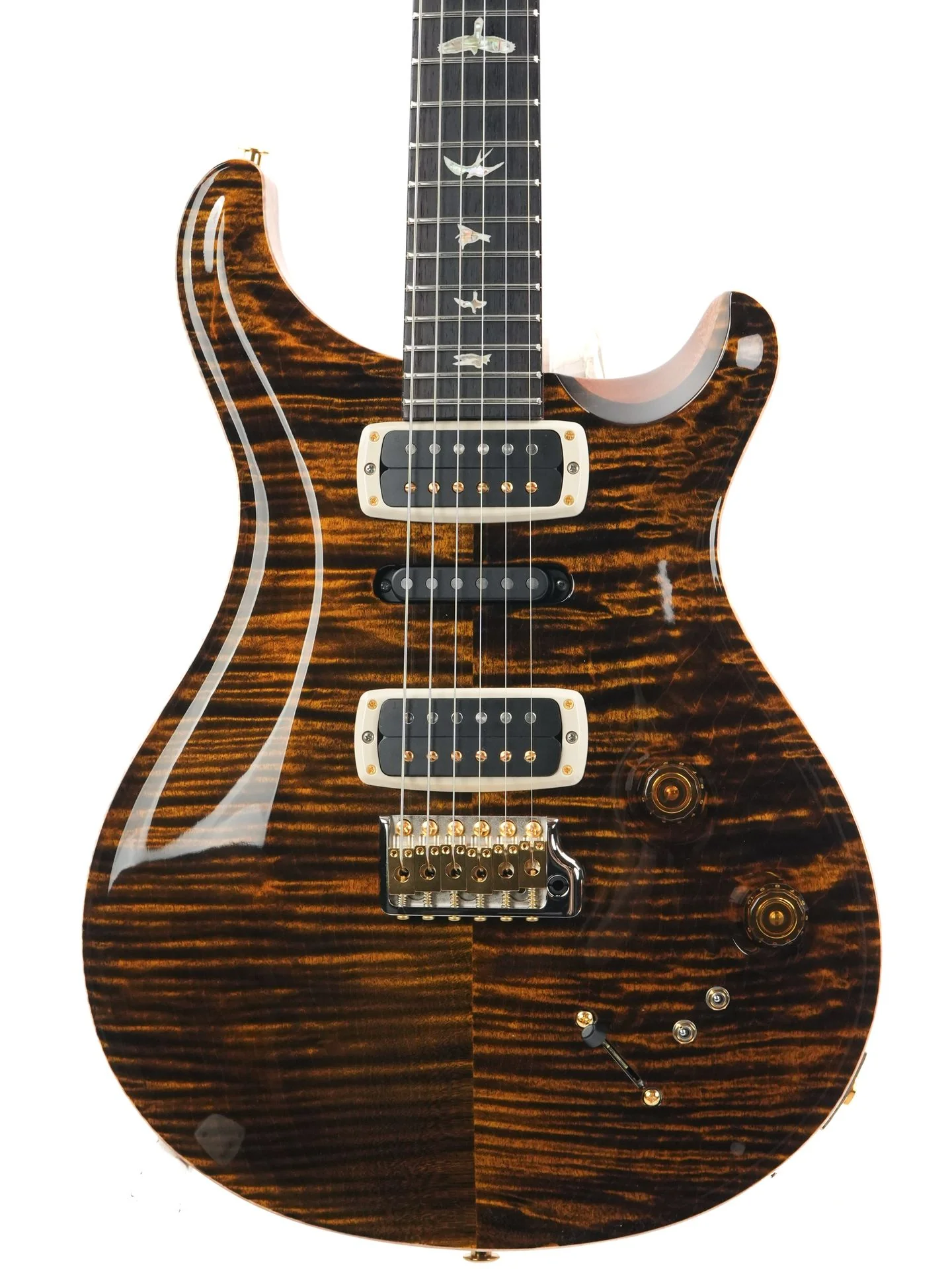PRS Modern Eagle V Yellow Tiger 10 Top - Image 5
