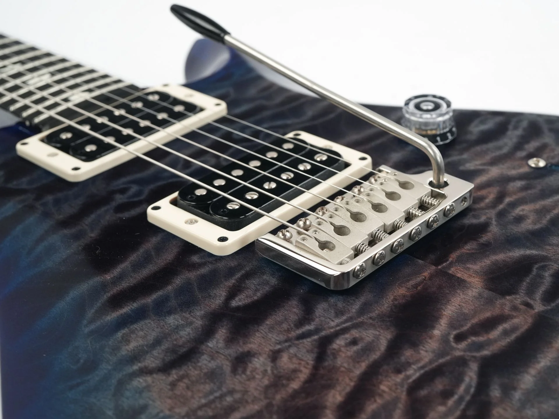PRS S2 Custom 24 LTD Edition Quilted Maple Faded Gray Black Blue Burst 2023 - Image 7