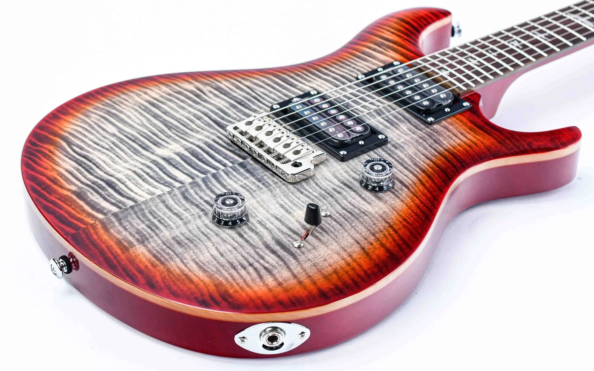 PRS SE Custom 24 Charcoal Cherry Burst - Image 11