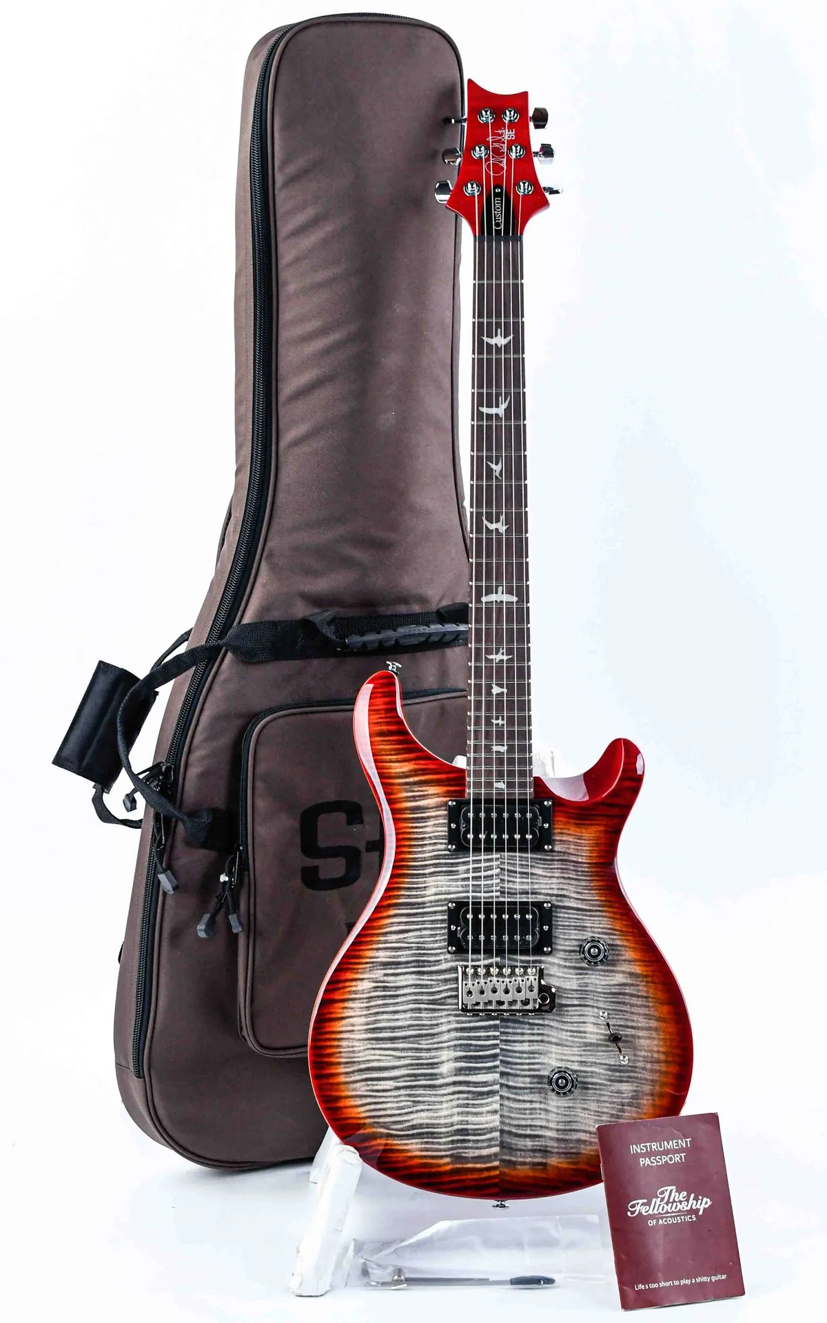 PRS SE Custom 24 Charcoal Cherry Burst - Image 3
