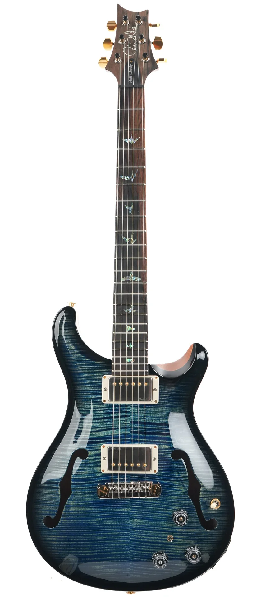 PRS Wood Library Hollowbody II Piezo 10 Top Laguna Smokeburst 2024