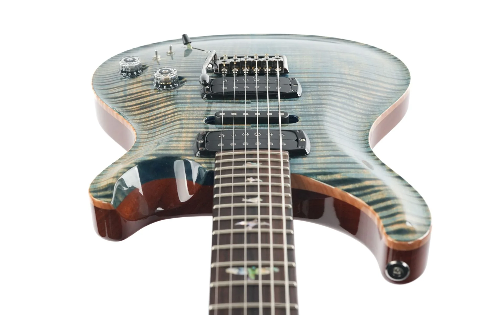 PRS Wood Library Modern Eagle V Faded Blue Jean 2024 - Image 12