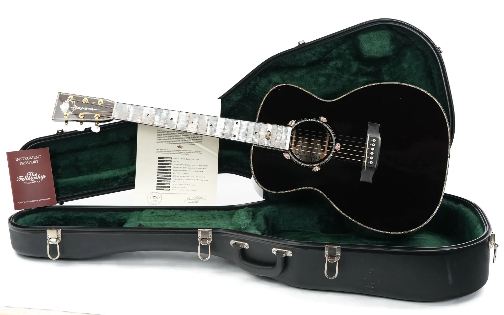 Rozawood OM45 'Buddha' RB99 Ancient Brazilian and Spruce 2020 - Image 3