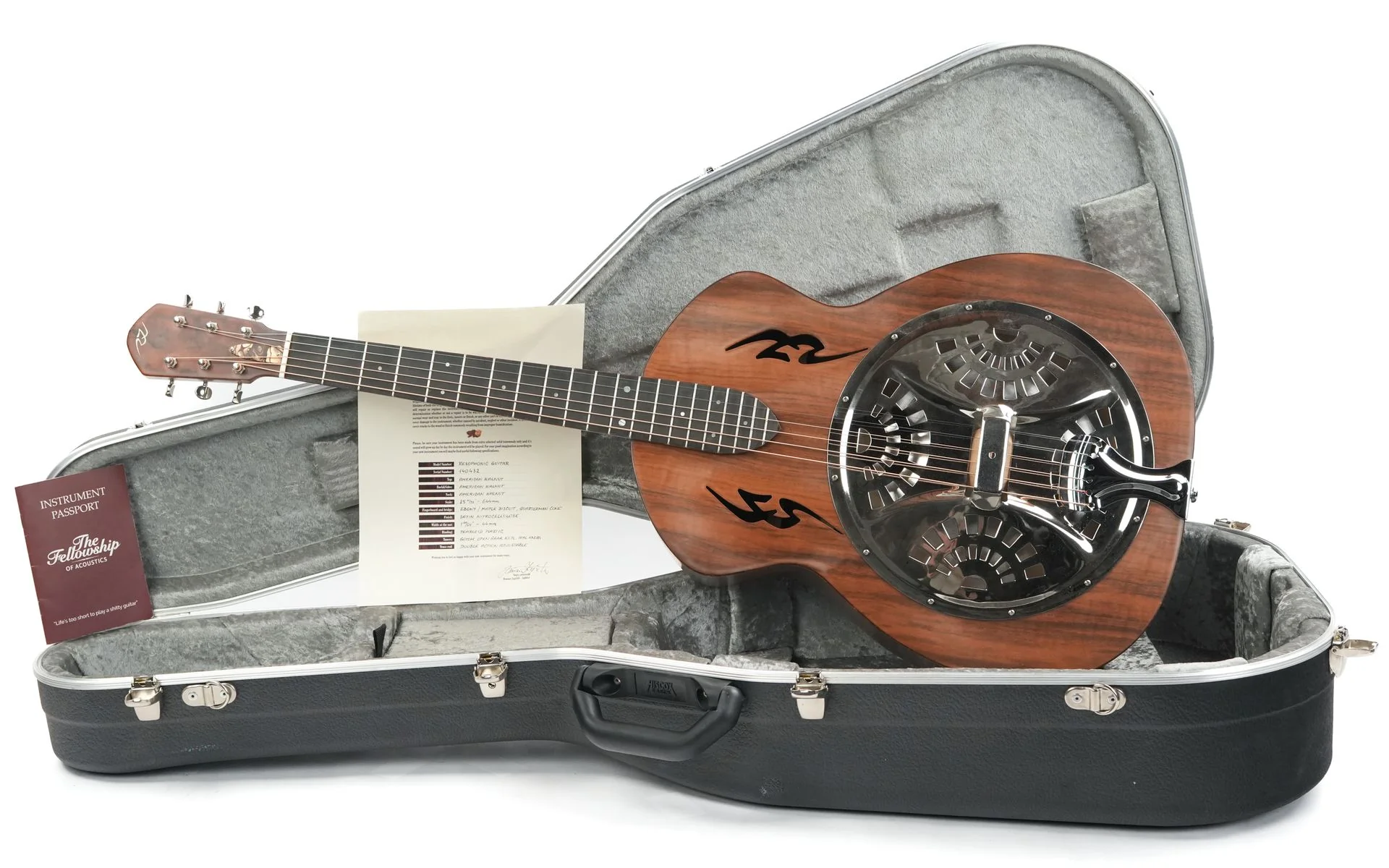 Rozawood Resophonic Roundneck Resonator American Walnut 2014 - Image 3