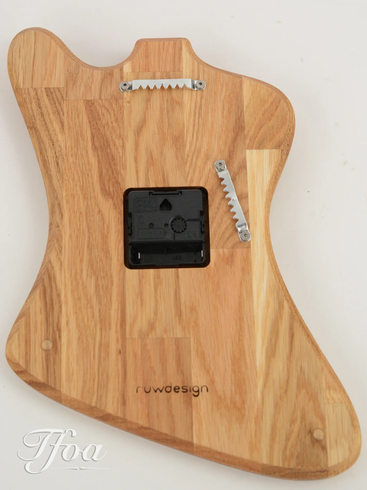Ruwdesign Guitar Clock Fire B - Image 3