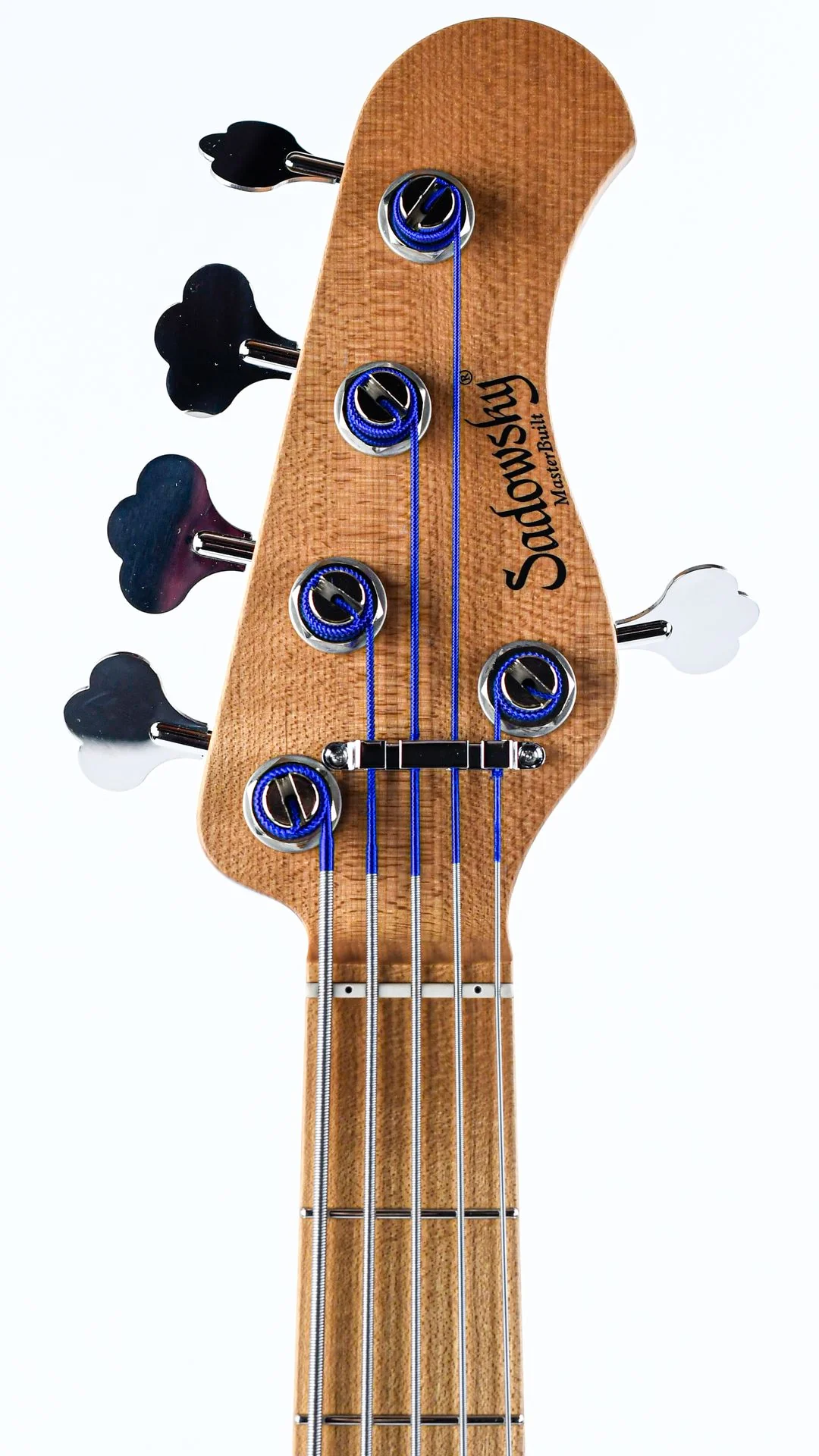 Sadowsky MasterBuilt 21 Fret Standard J/J Bass Swamp Ash Body 5-String Black Transparent Satin - Image 2