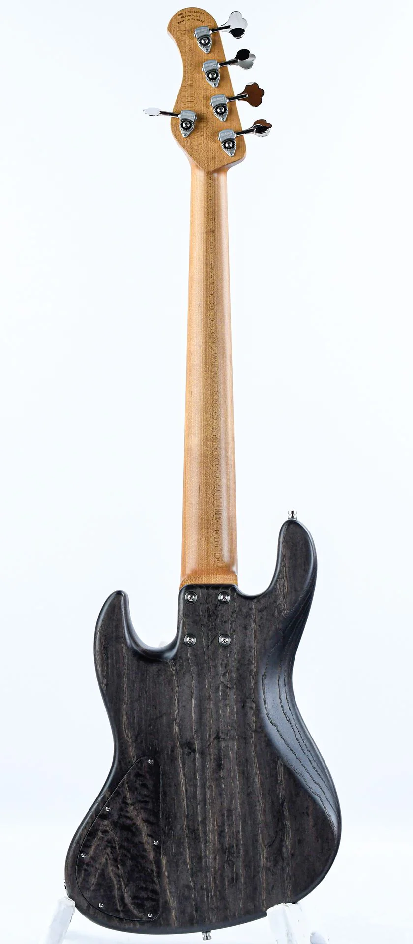 Sadowsky MasterBuilt 21 Fret Standard J/J Bass Swamp Ash Body 5-String Black Transparent Satin - Image 4