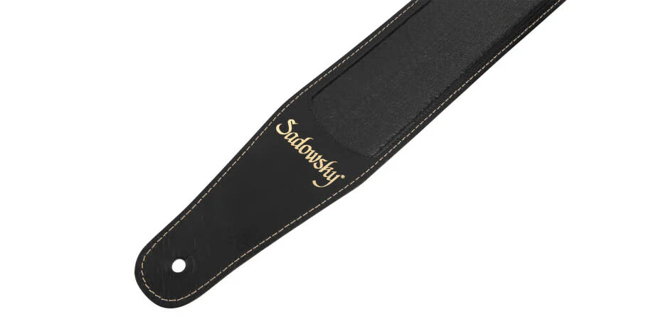 Sadowsky MasterBuilt Genuine Leather Bass Strap Black - Image 4