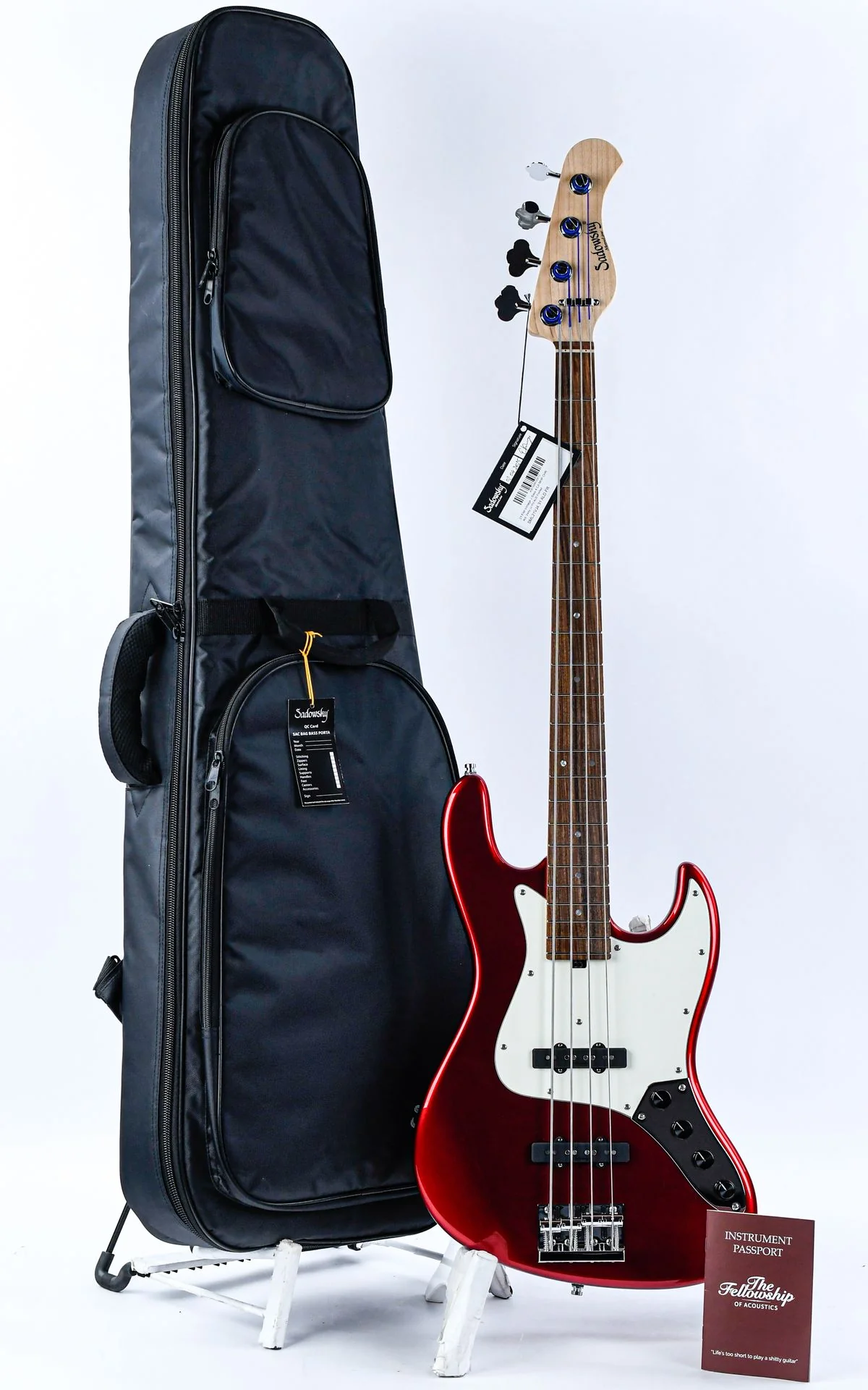 Sadowsky MetroLine 21 Fret Vintage J/J Bass 4 String Candy Apple Red Metallic - Image 3