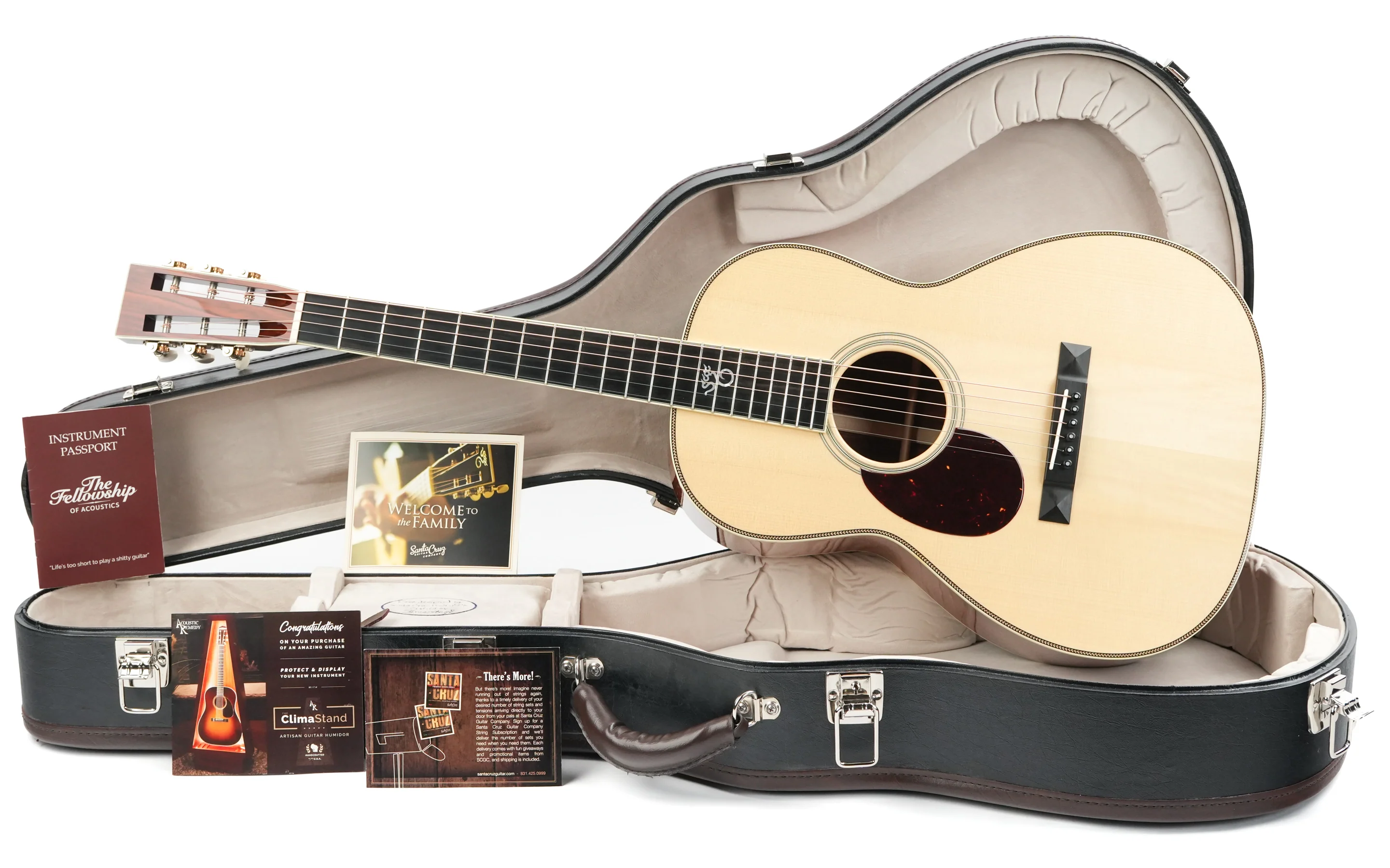 Santa Cruz 00 Eric Skye Cocobolo Adirondack Lefty 2022 - Image 3