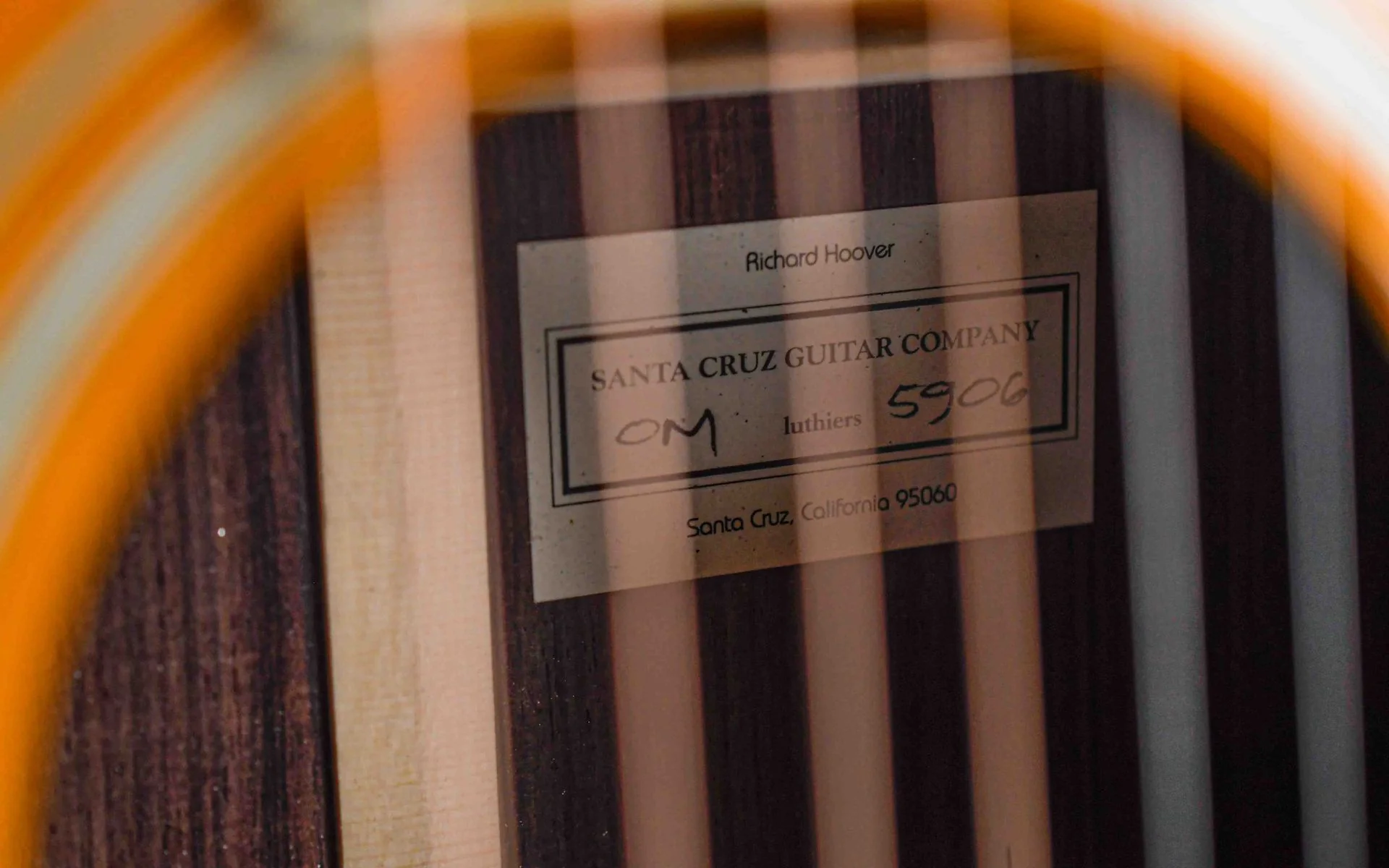Santa Cruz OM Bearclaw Spruce Rosewood Sunburst 2019 - Image 10