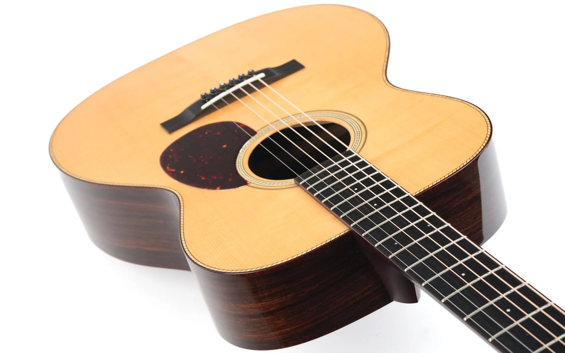 Santa Cruz OM Custom Bearclaw German Spruce Indian Rosewood 2017 - Image 10