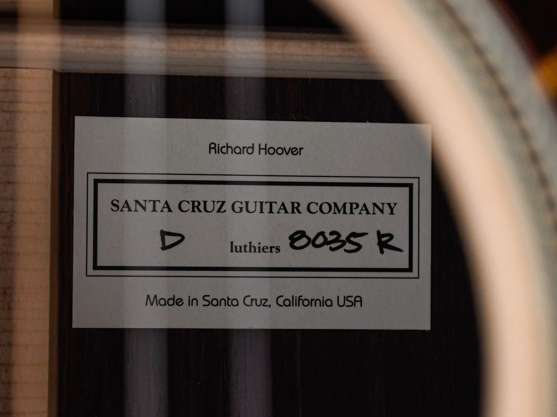 Santa Cruz Tony Rice Dreadnought #8035 - Image 11